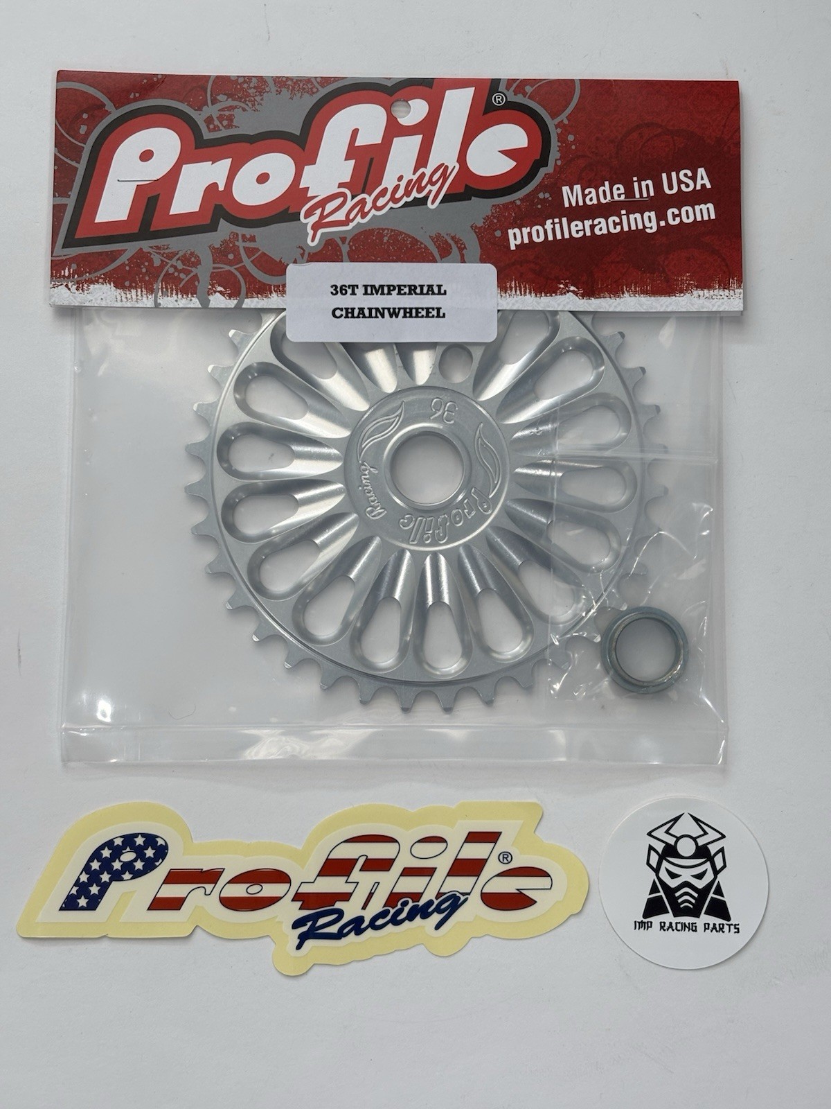 PROFILE IMPERIAL CHAIN WHEEL SPROCKET BMX  36T POLISHED 19MM