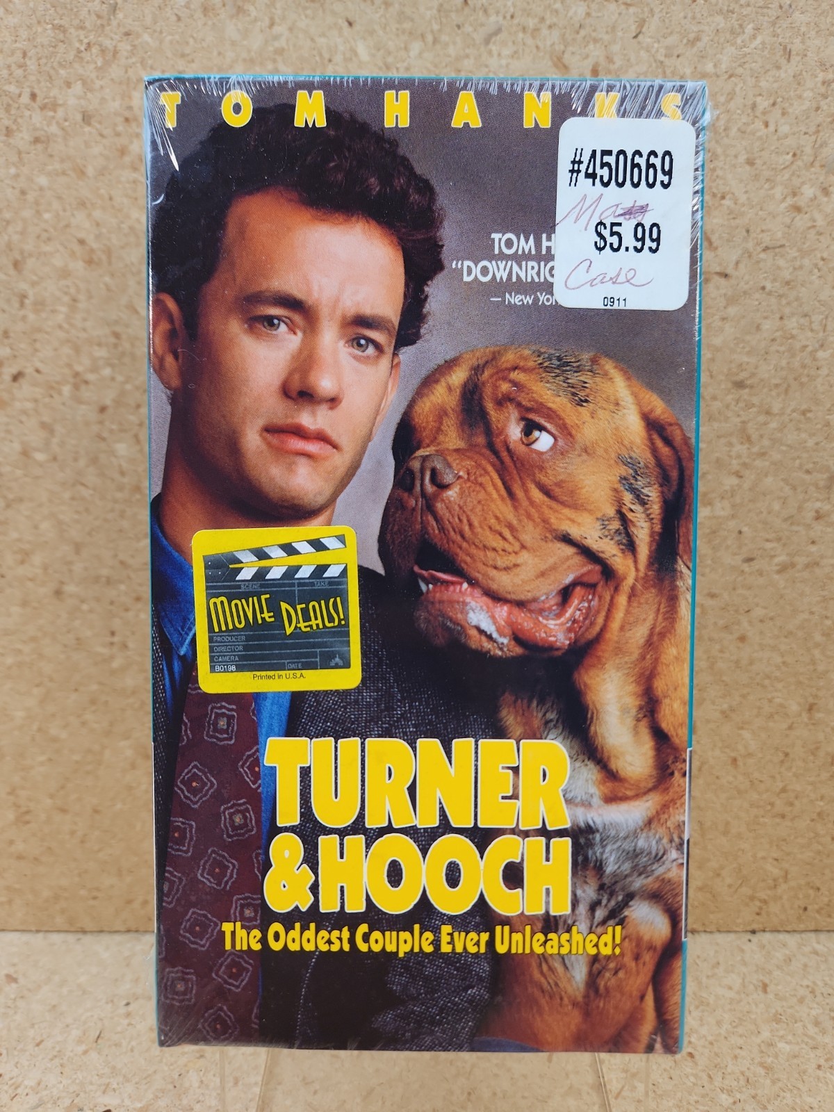 Turner & Hooch VHS Brand New Factory Sealed 80'S MOVIE COMEDY TOM HANKS