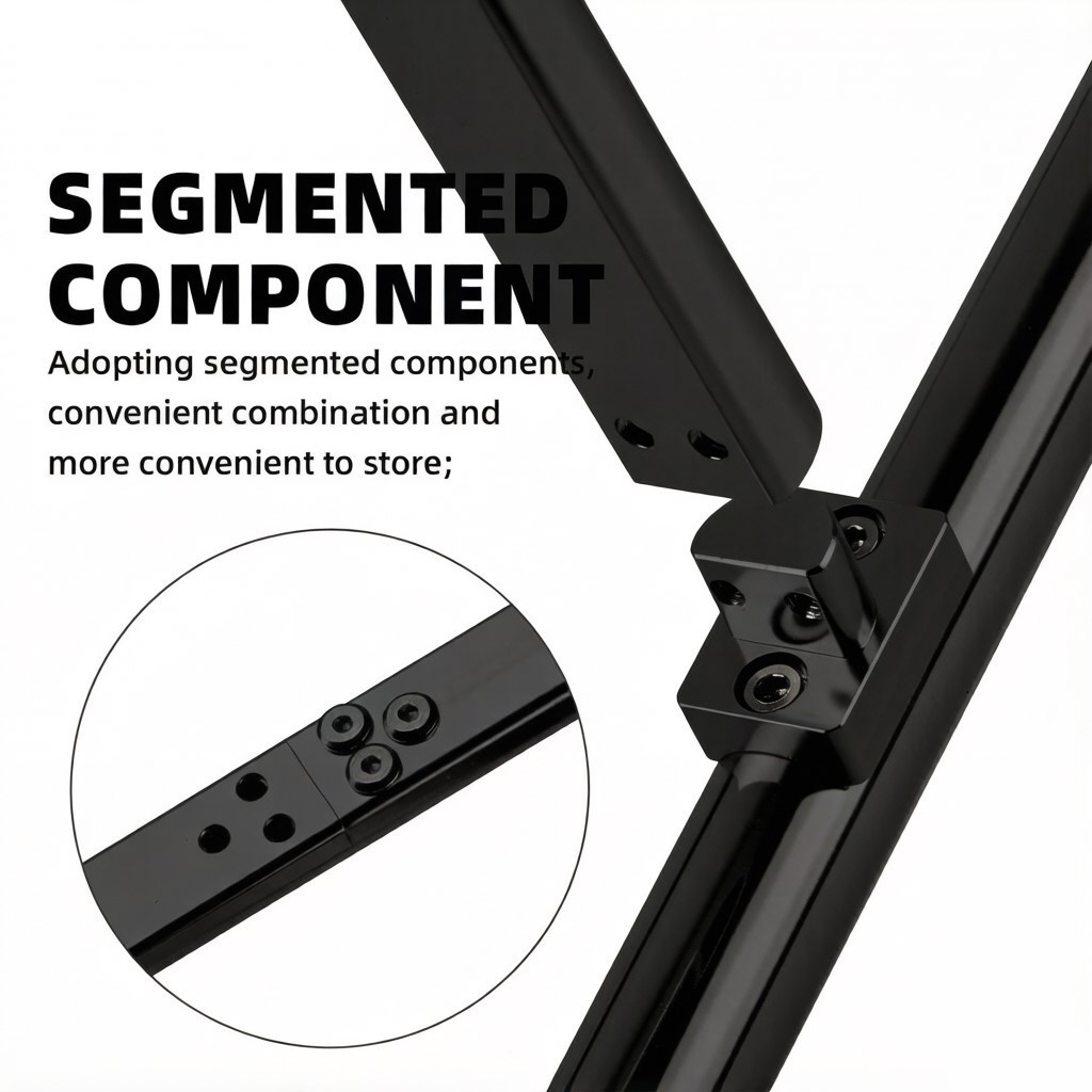 Airplane Display Stand 106*51*35cm Multi-function Bracket for RC Model, Black