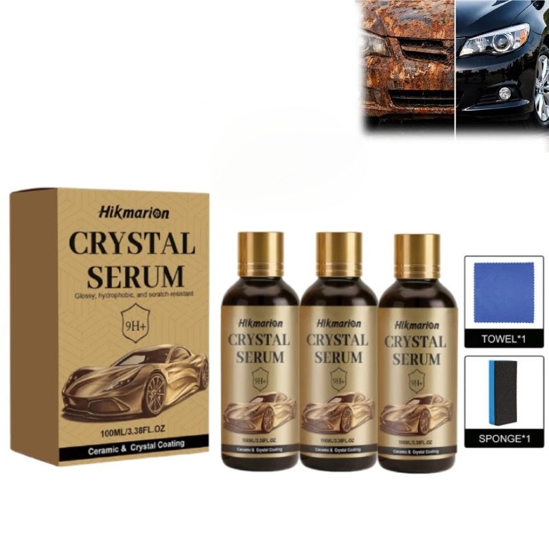 1-5SET New Crystal Serum – Advanced Graphene Ceramic Coating for Cars 100ML