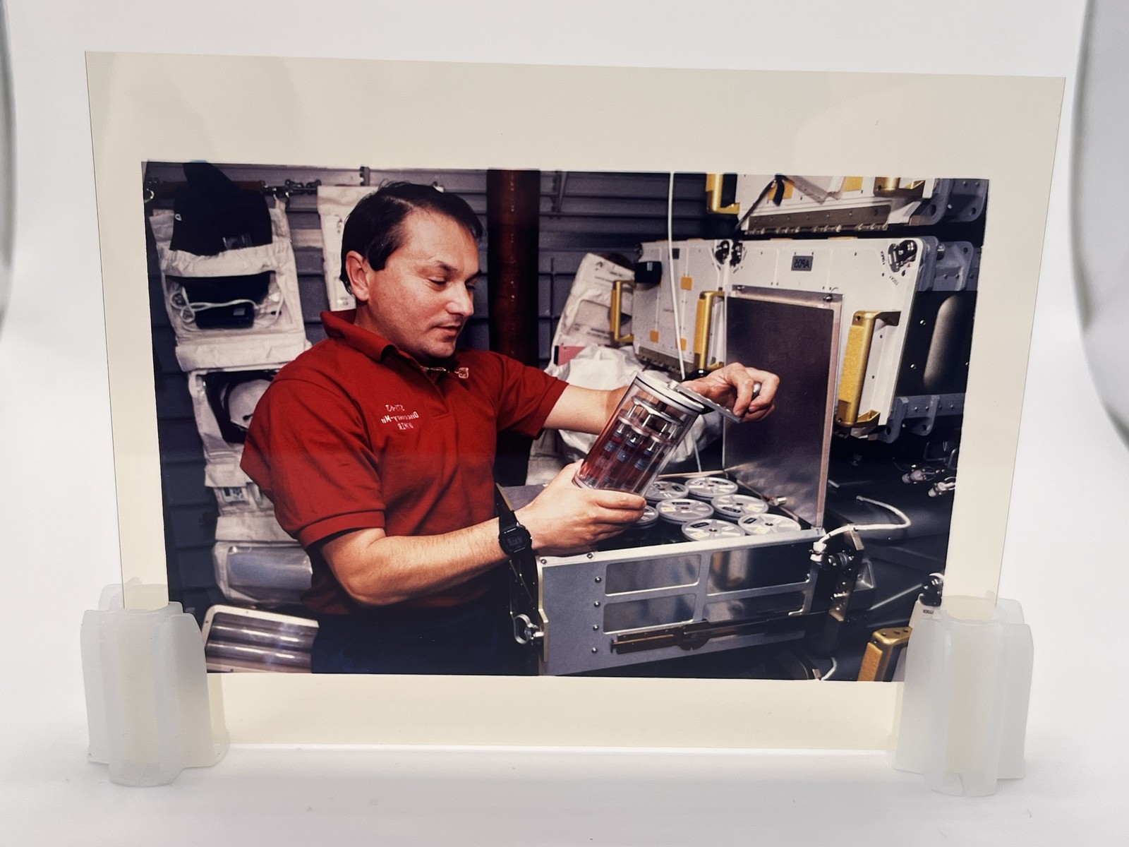 STS-63 Foale Microgravity 1995 - Original 4x5 NASA Photo Transparency