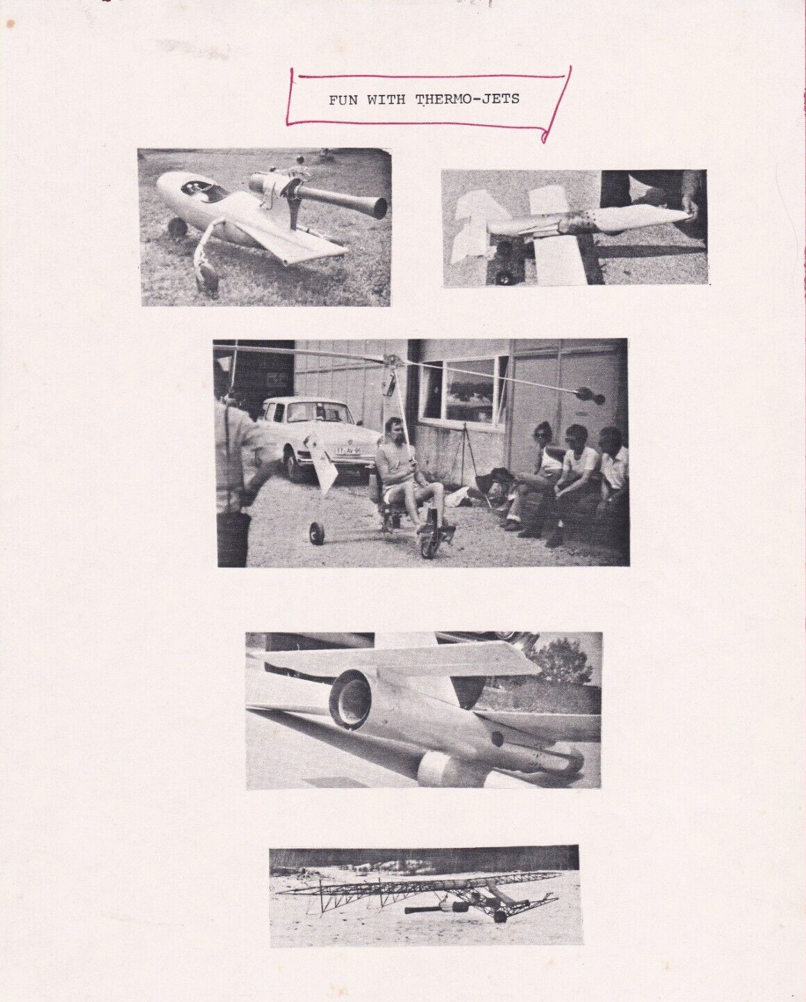 VTG Thermo-Jet Pulse Jet Engine Inventor Documentation & Information, no engine