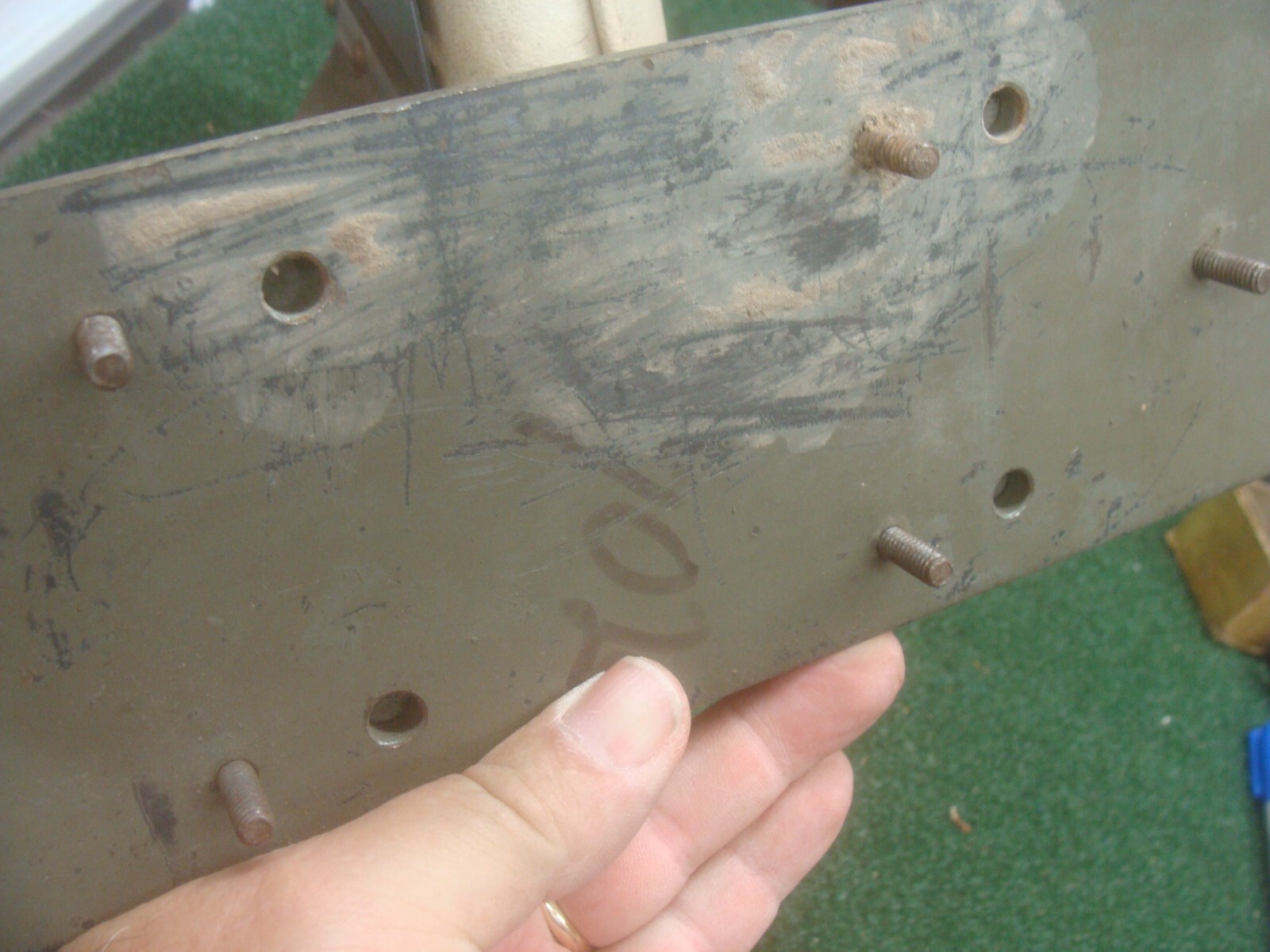 Vintage work bench adjustable seat attachment Brass Nautical Military Industrial