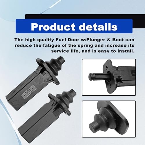 Fuel Tank Door Spring with Plunger & Boot Replacement Compatible with Chevy