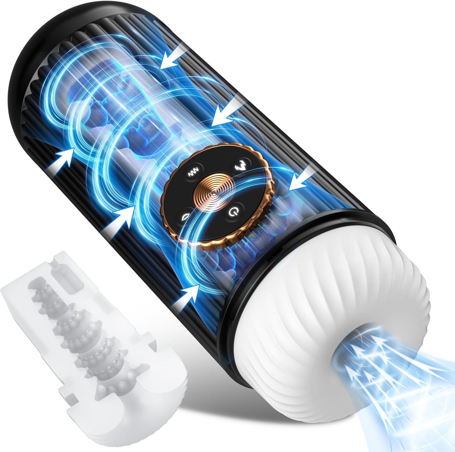 Male Masturbator Automatic Handsfree Sucking Vibrating Stroker Cup Lubricants