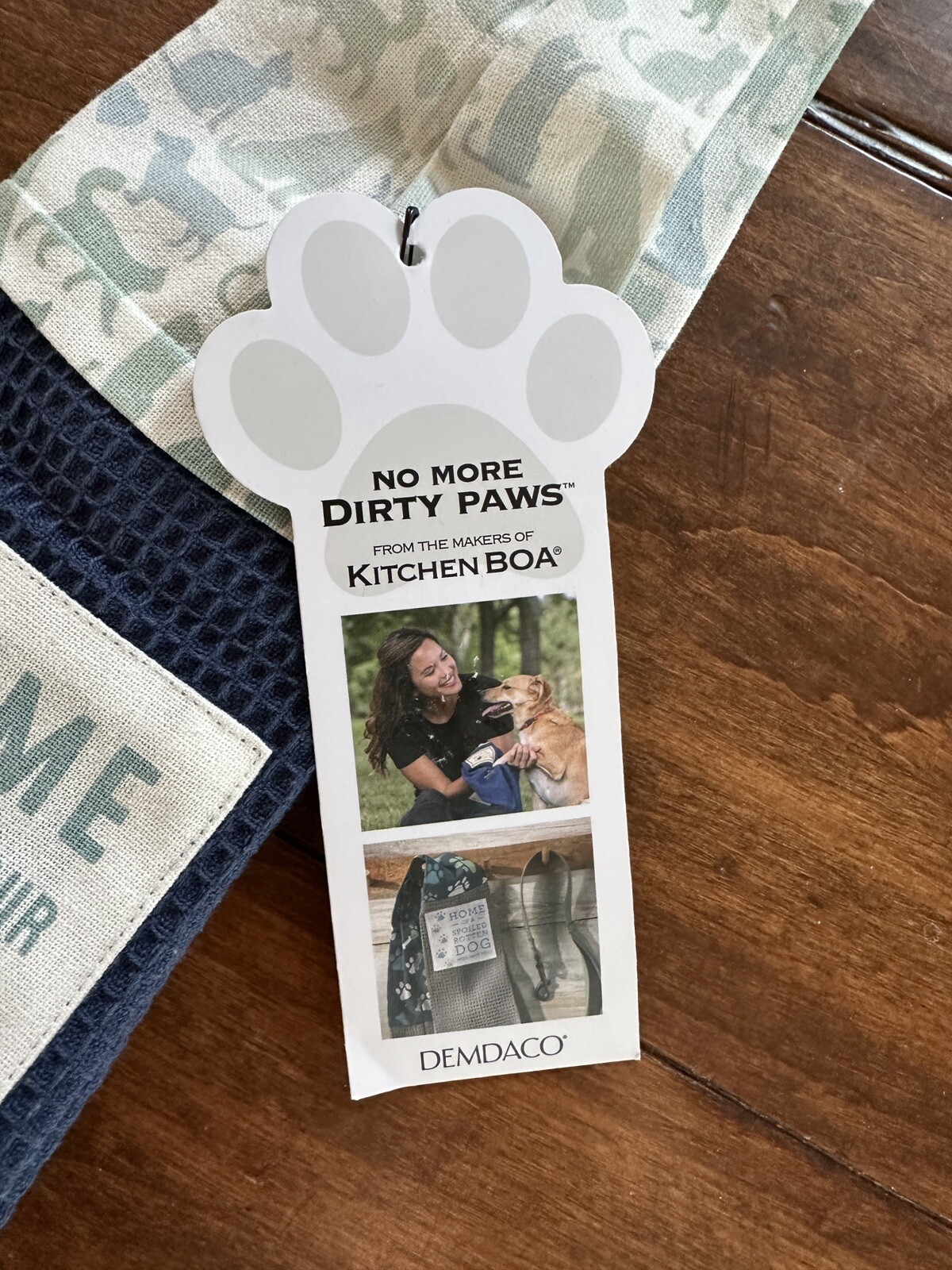 Kitchen Boa Towel, New Home Is Where Your Pet Is -For Dirty 🐾 🐾 Paws