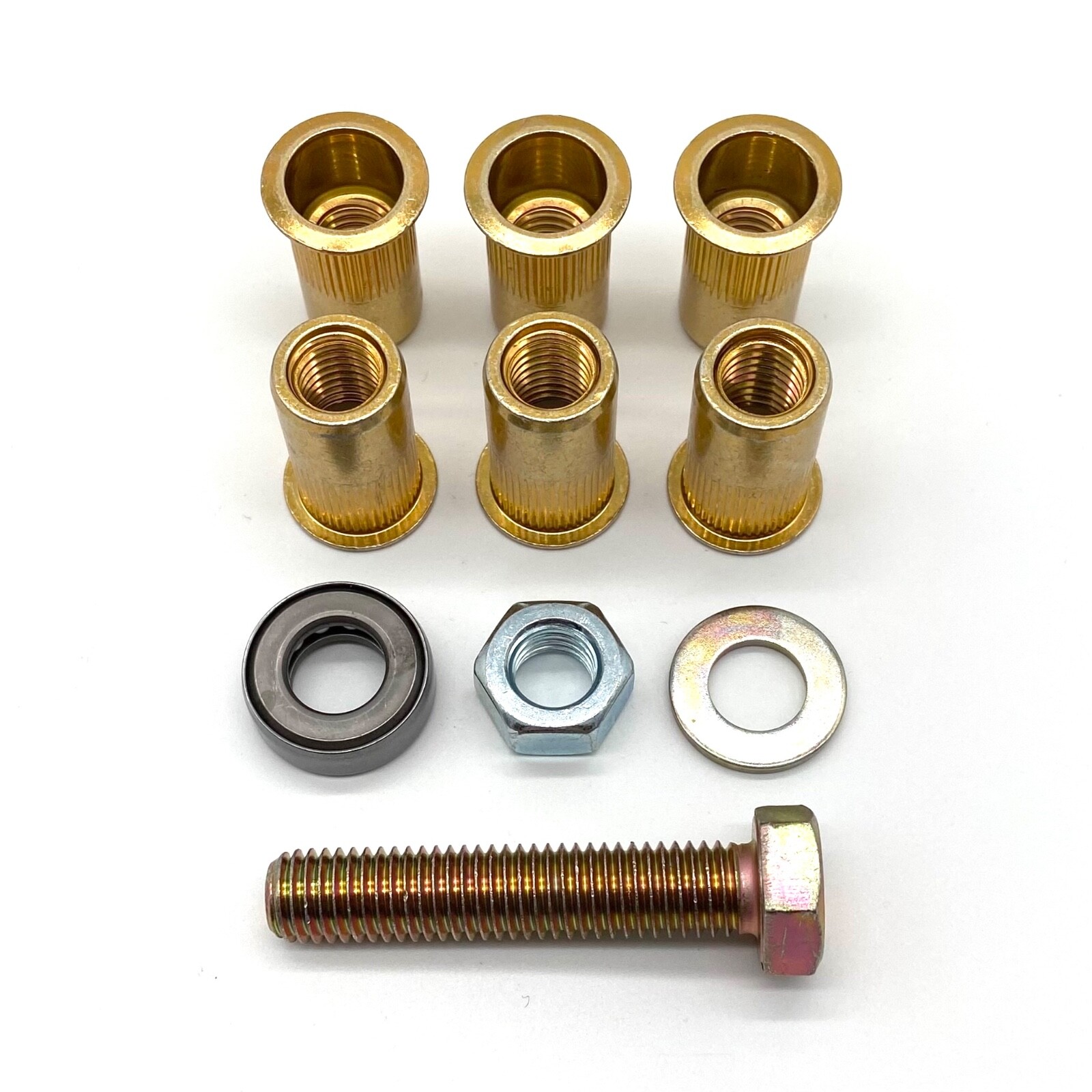 Fits Jeep Wrangler TJ LJ 03-06 Skid Plate Nutserts Rivet Nuts Set of 6 with Tool