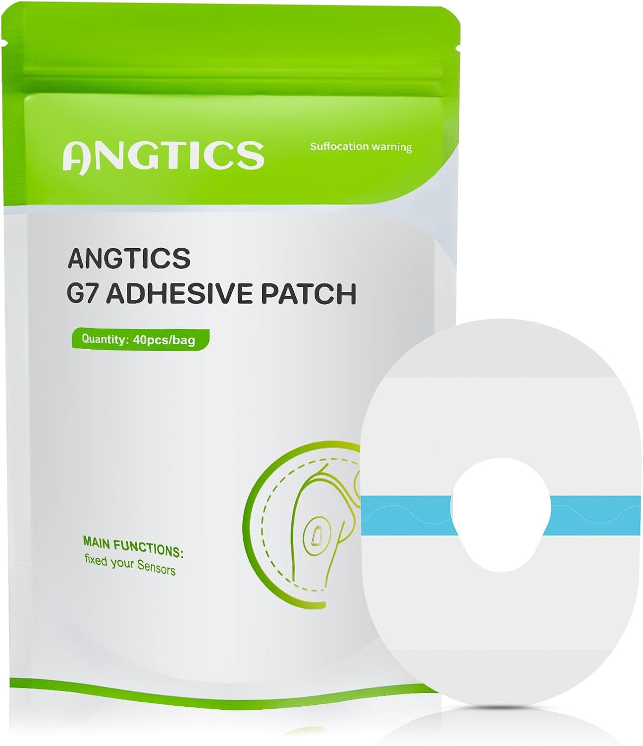 Dexcom G7 Adhesive Patches Waterproof, 40 Pack Clear Overpatch for Dexcom G7, Pr