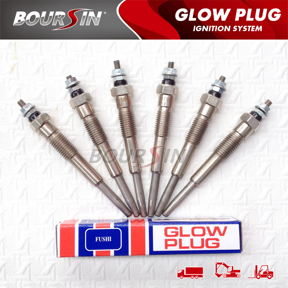 6 PCS, Glow Plug For Toyota Land cruiser HDJ78,79,100 1HD-FTE HZJ75/78/79 1HZ