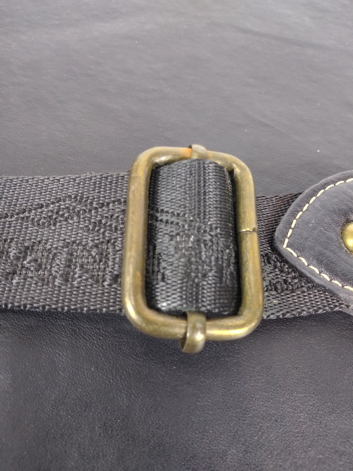 Montana West Black Web Adjustable Bag Strap Replacement STRAP ONLY Embossed Logo