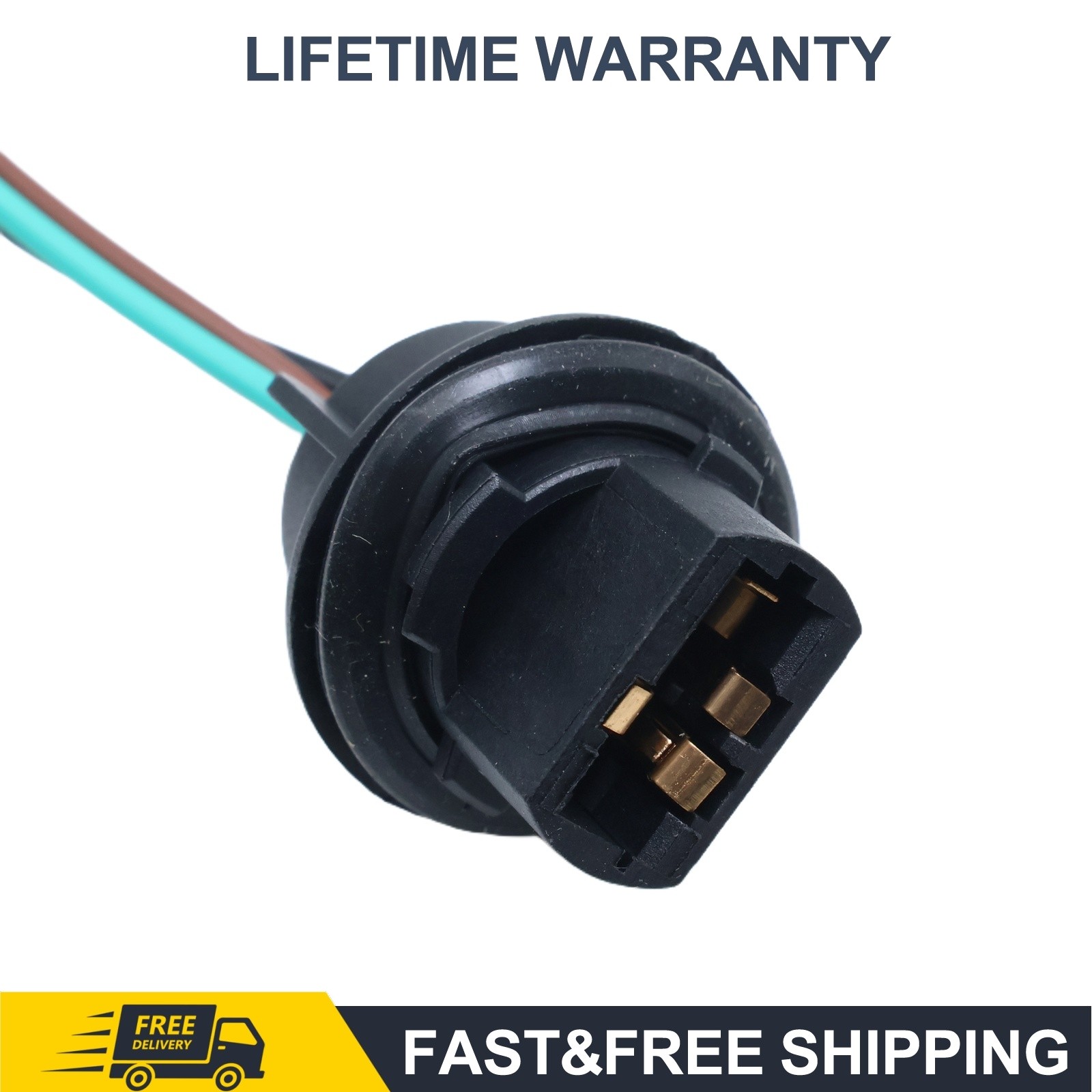 Fits for Silverado 2014-2015 2x Tail Light Socket Harness Left Right Replacement