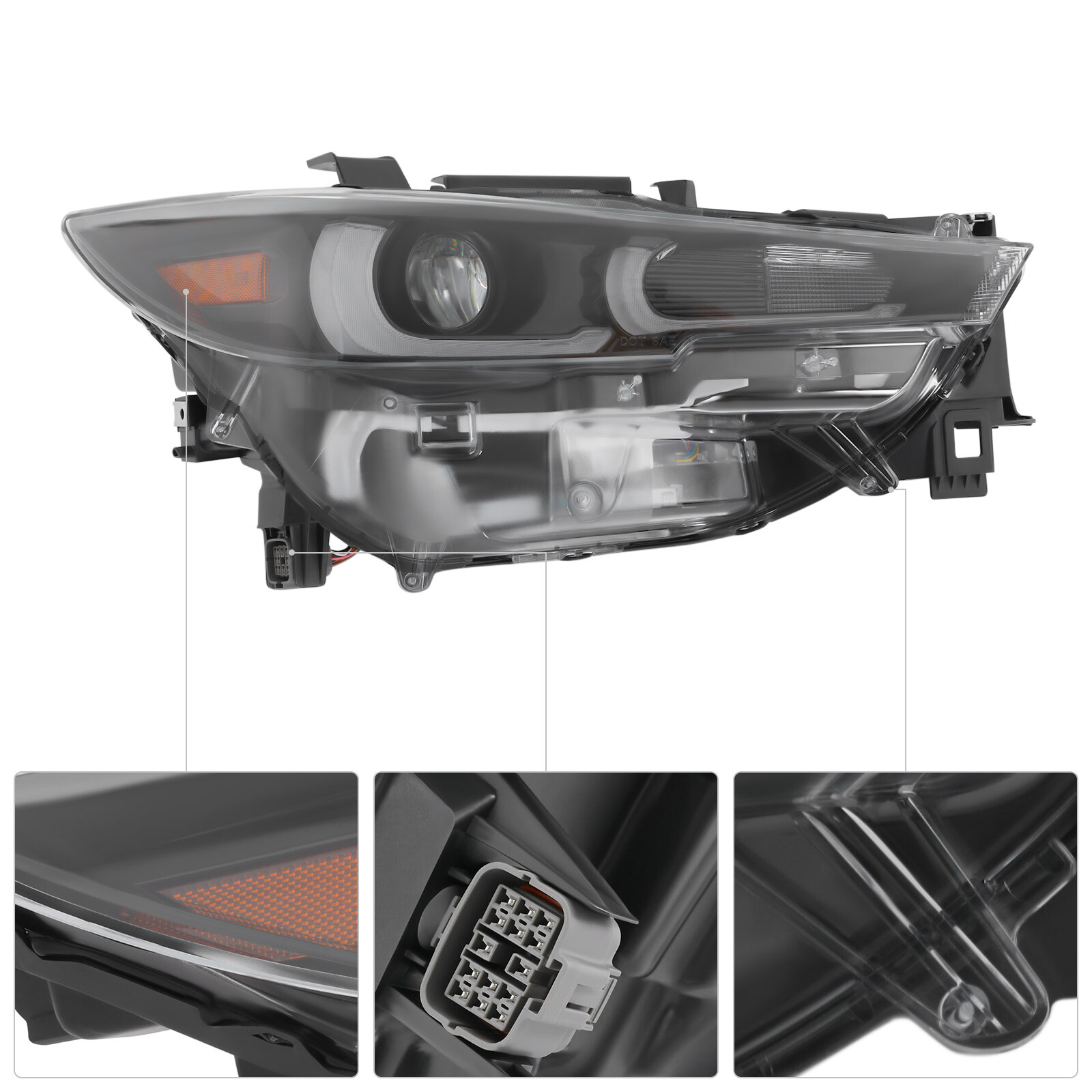 11.02lbs For 2022-2023 Mazda Cx-5 W/factory Led Models Only Side Right Headlamp