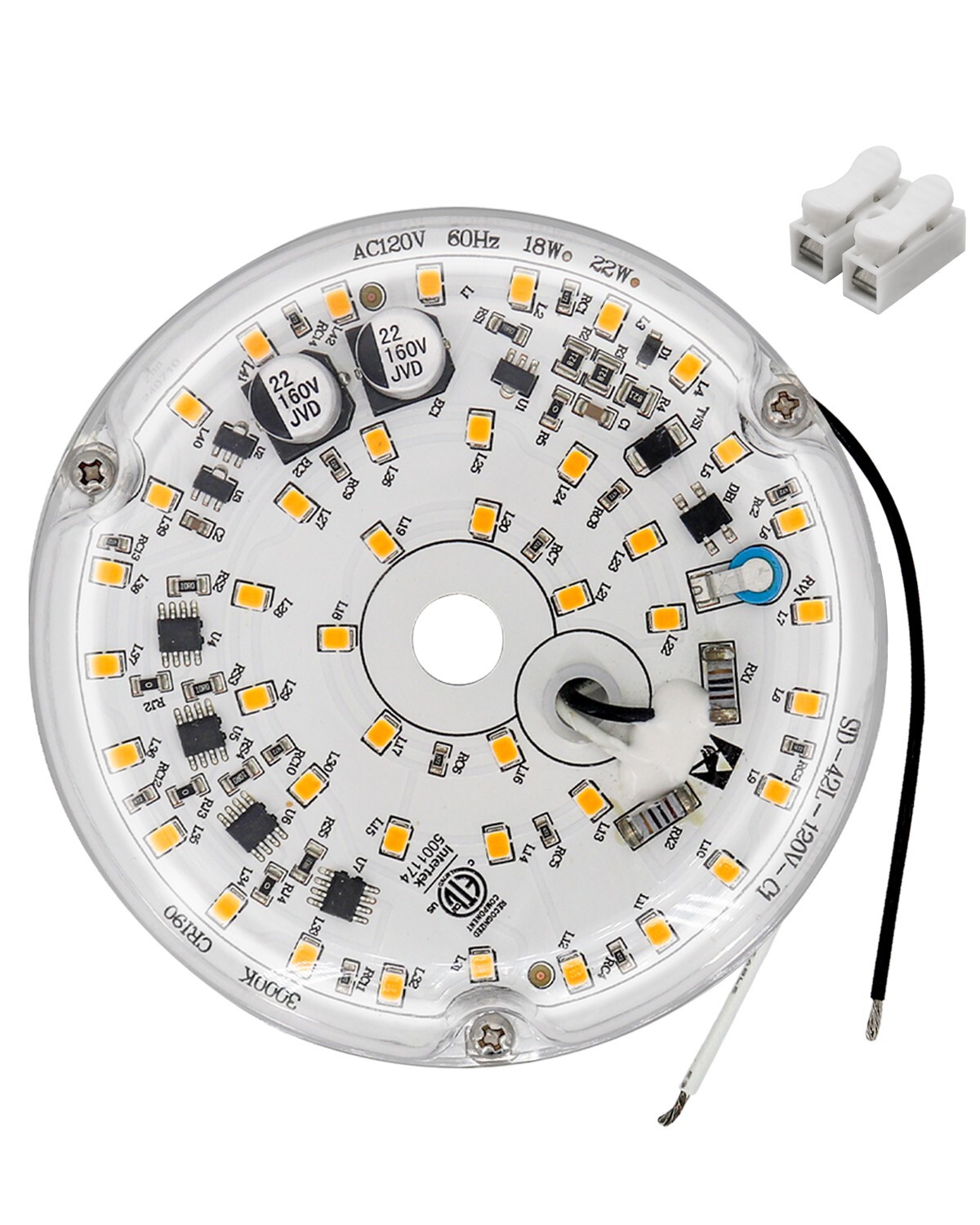 Light Kit for Ceiling Fan 4 Inch Replacement, 18W LED Retrofit LED Panel Light