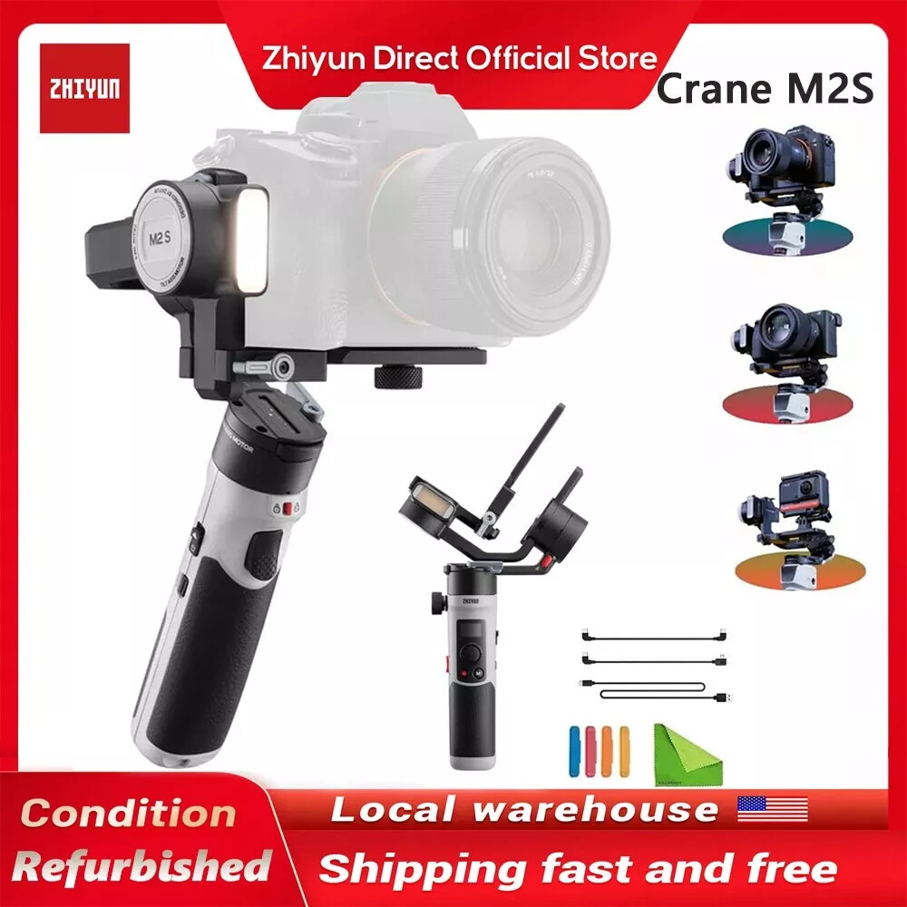 Zhiyun Crane M2S Handheld 3-Axis Stabilizer with case for phone Action Camera