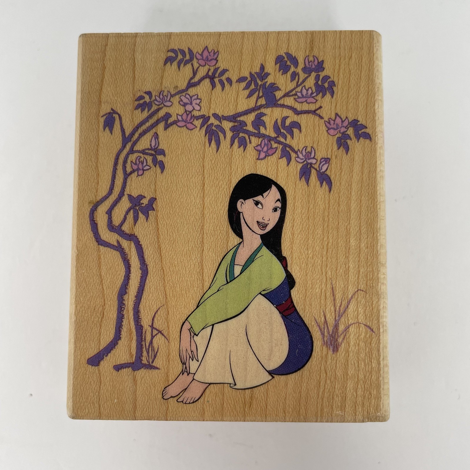 Rubber Stampede Disney Mulan Thoughtful Mulan Rubber Stamp