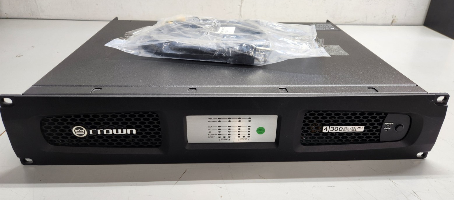 Crown DCI 4|300 Drivecore Install  300W Power Amplifier Fully Refurbed