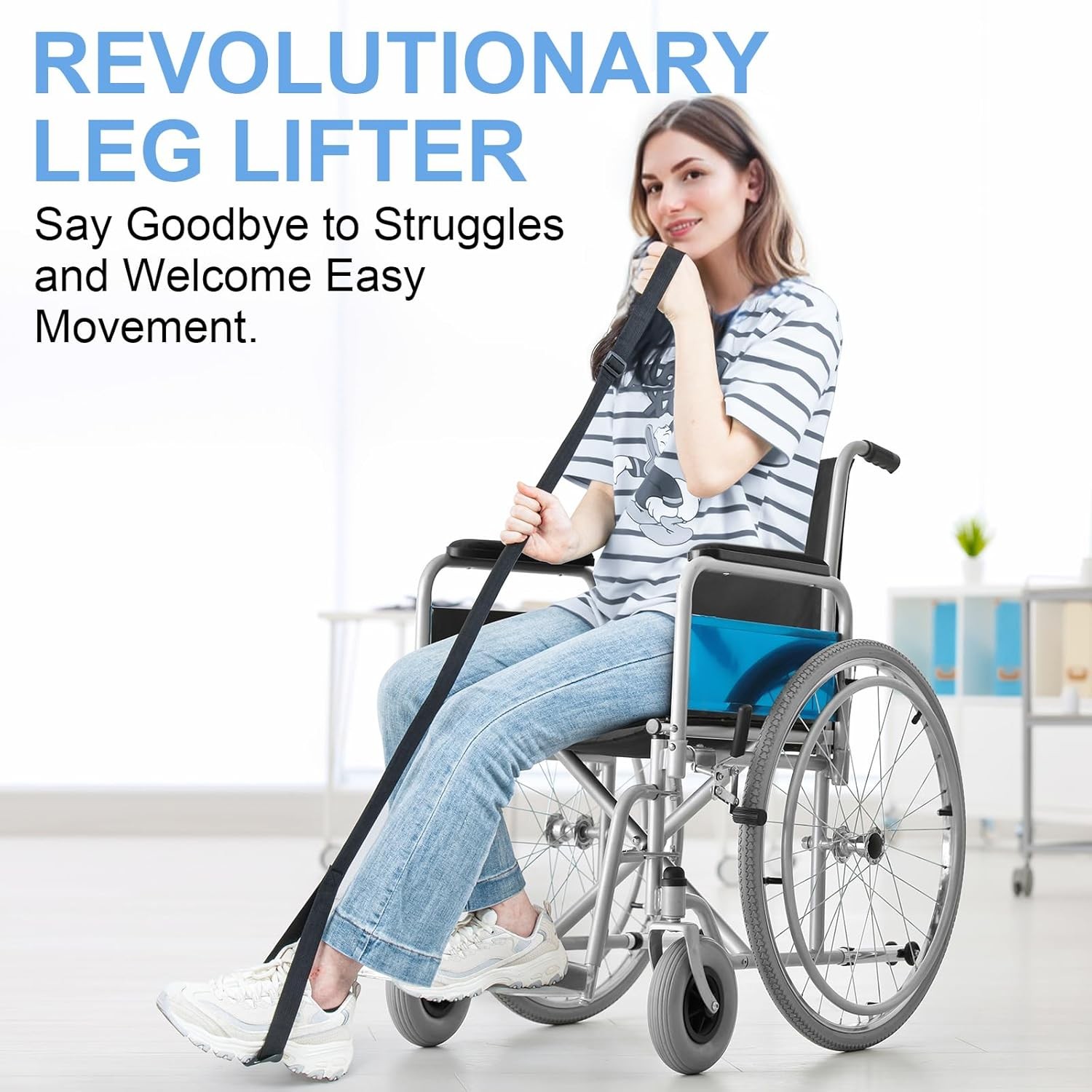 Rigid Leg Lifter for After Knee Surgery, Extra Long Lifters Elderly,...