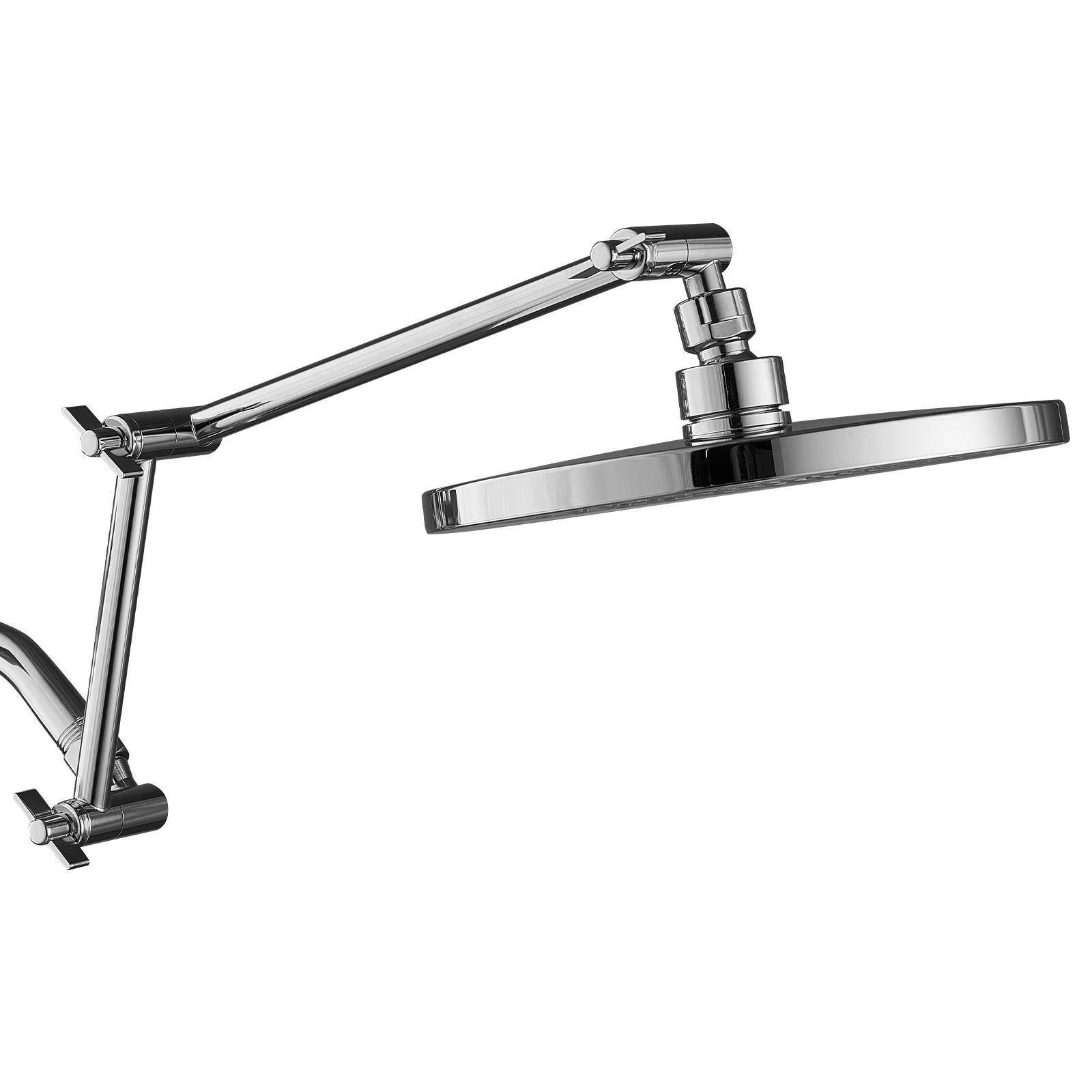 Uimoso Shower Head Extension Arm Extender 16in Adjustable Angle G1/2 Universal