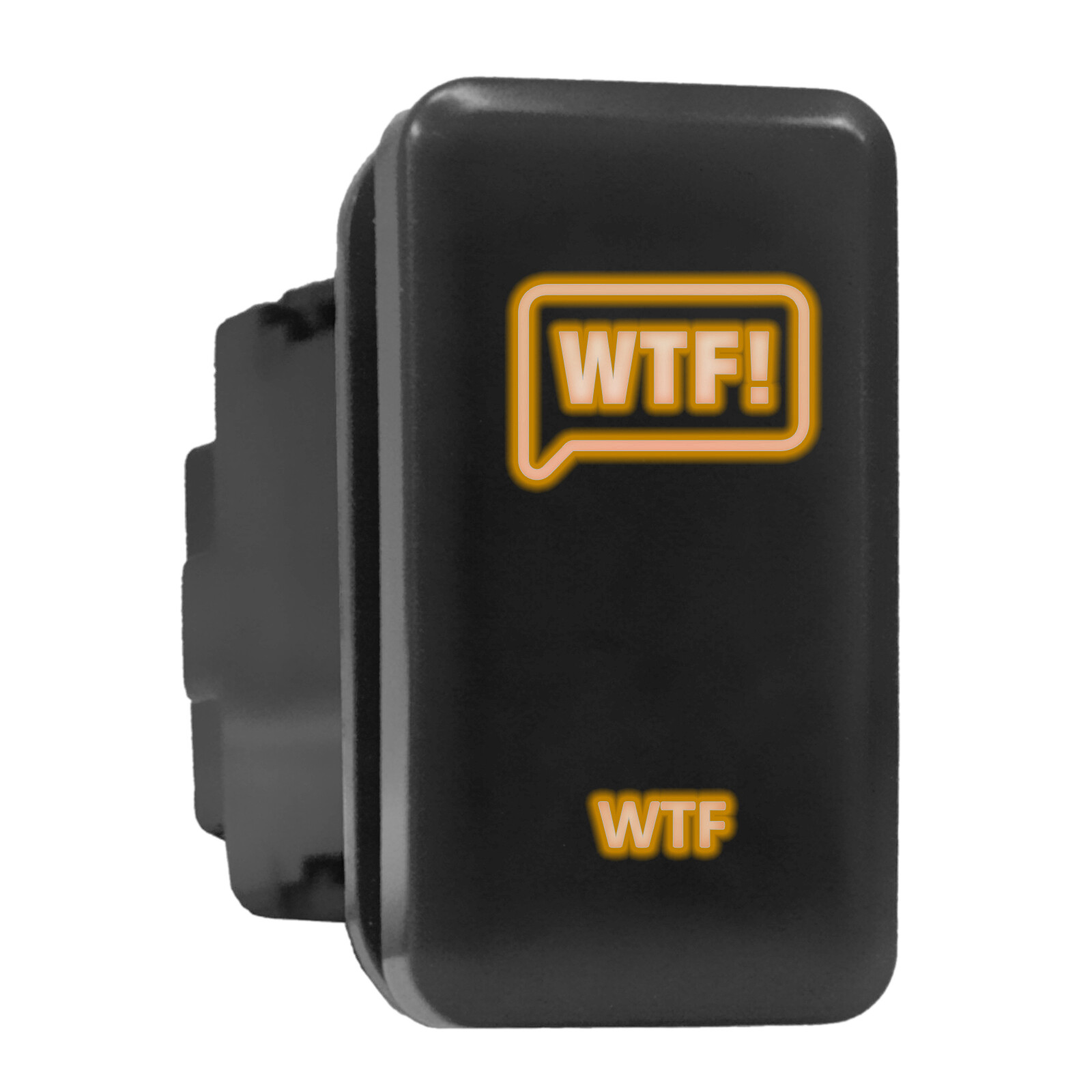 WTF Orange LED Backlit Switch Tall Push Button 1.54"x 0.83" (Fit: Toyota)
