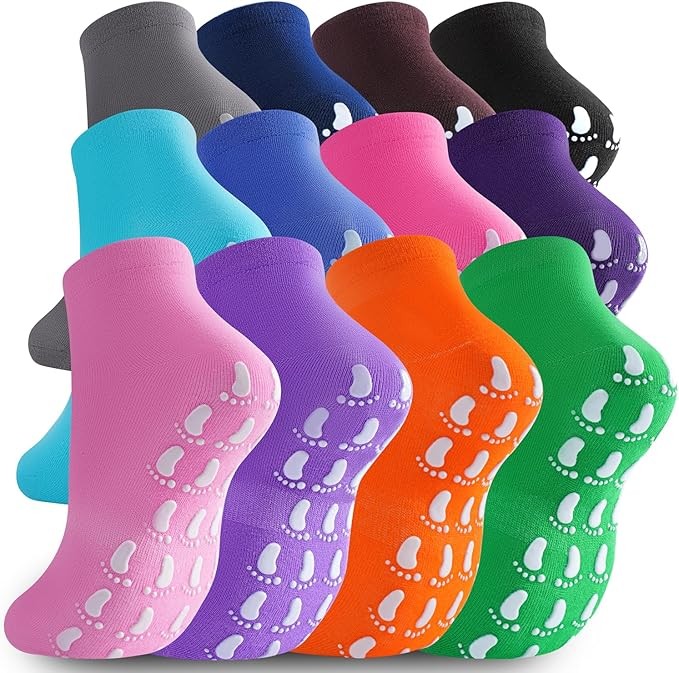 Grip Socks Women Bulk Grippy Socks Woman Non Slip Socks with Grips for Yoga Danc