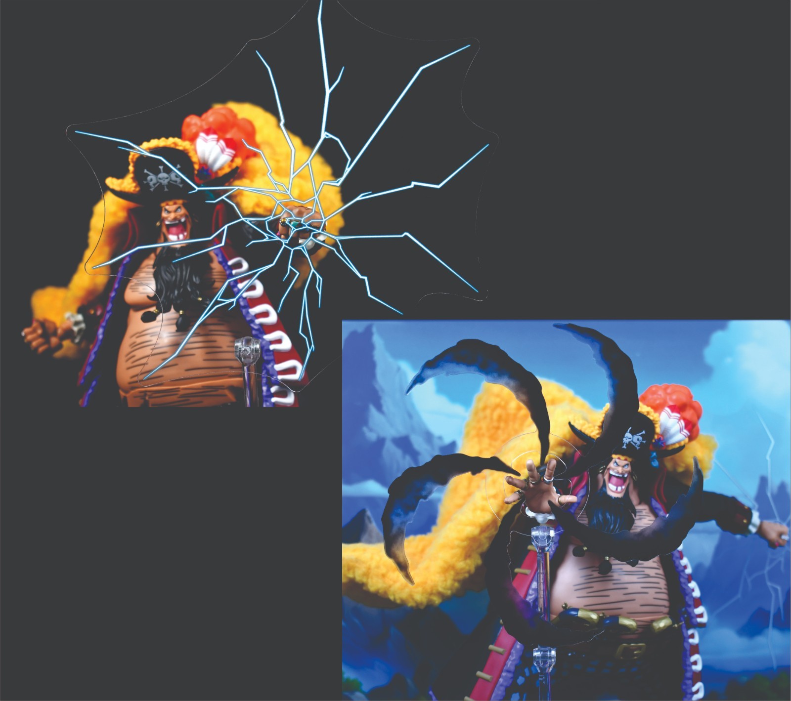 Effect Piece Set for S.H. Figuarts Blackbeard - One Piece Marshall D. Teach