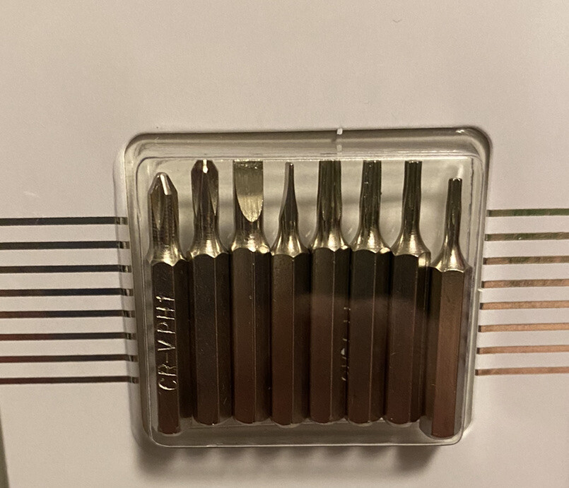 Dashing Pocket Precision Screwdriver With 8 Precision Screwdriver Bits New!