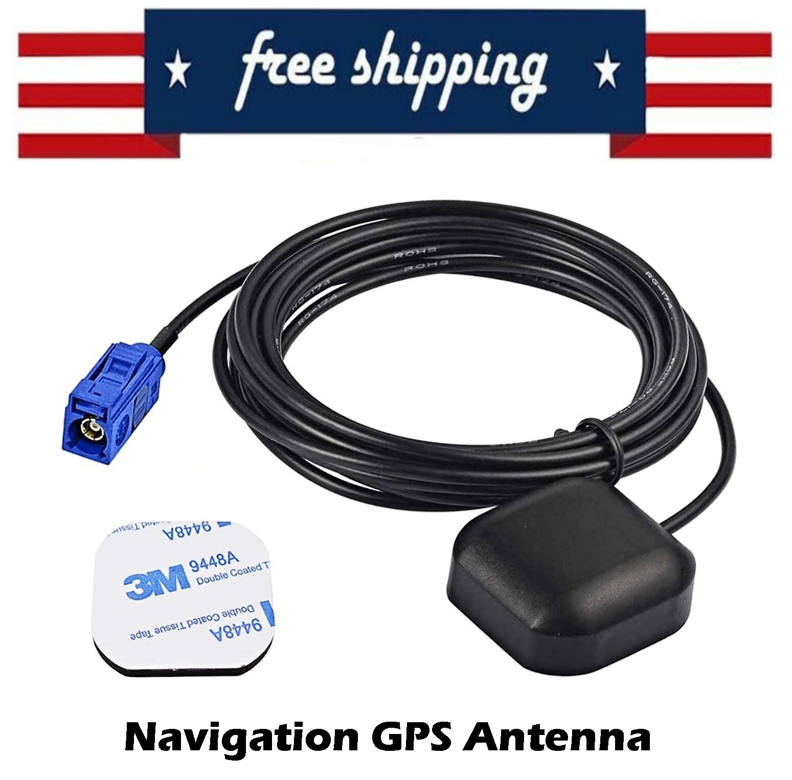 GPS Navigation Antenna Fakra C for 2009-2020 Ford F-150 F-250 F-350 Stereo Radio