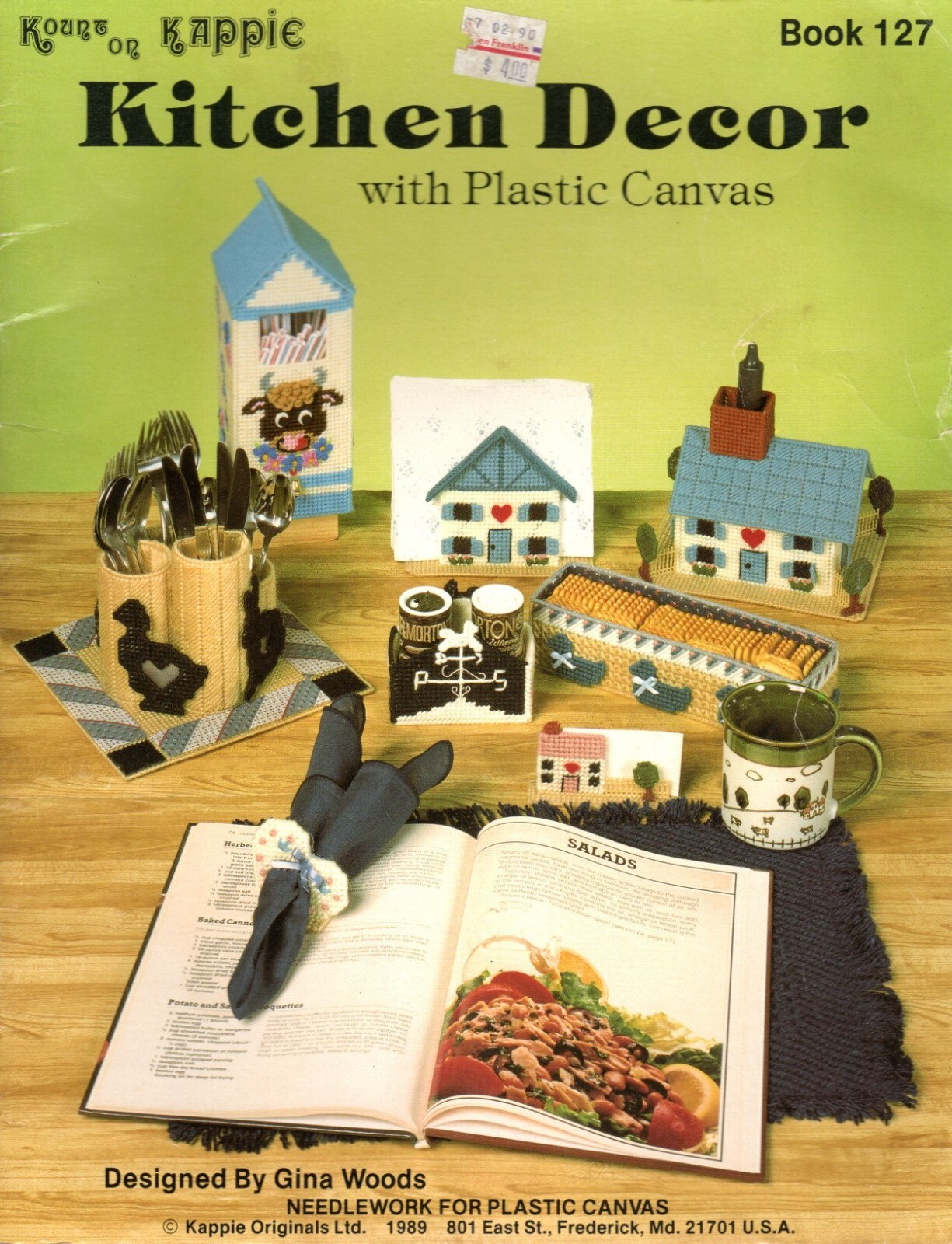 Kount on Kappie Book 127 KITCHEN DECOR Plastic Canvas Pattern Leaflet