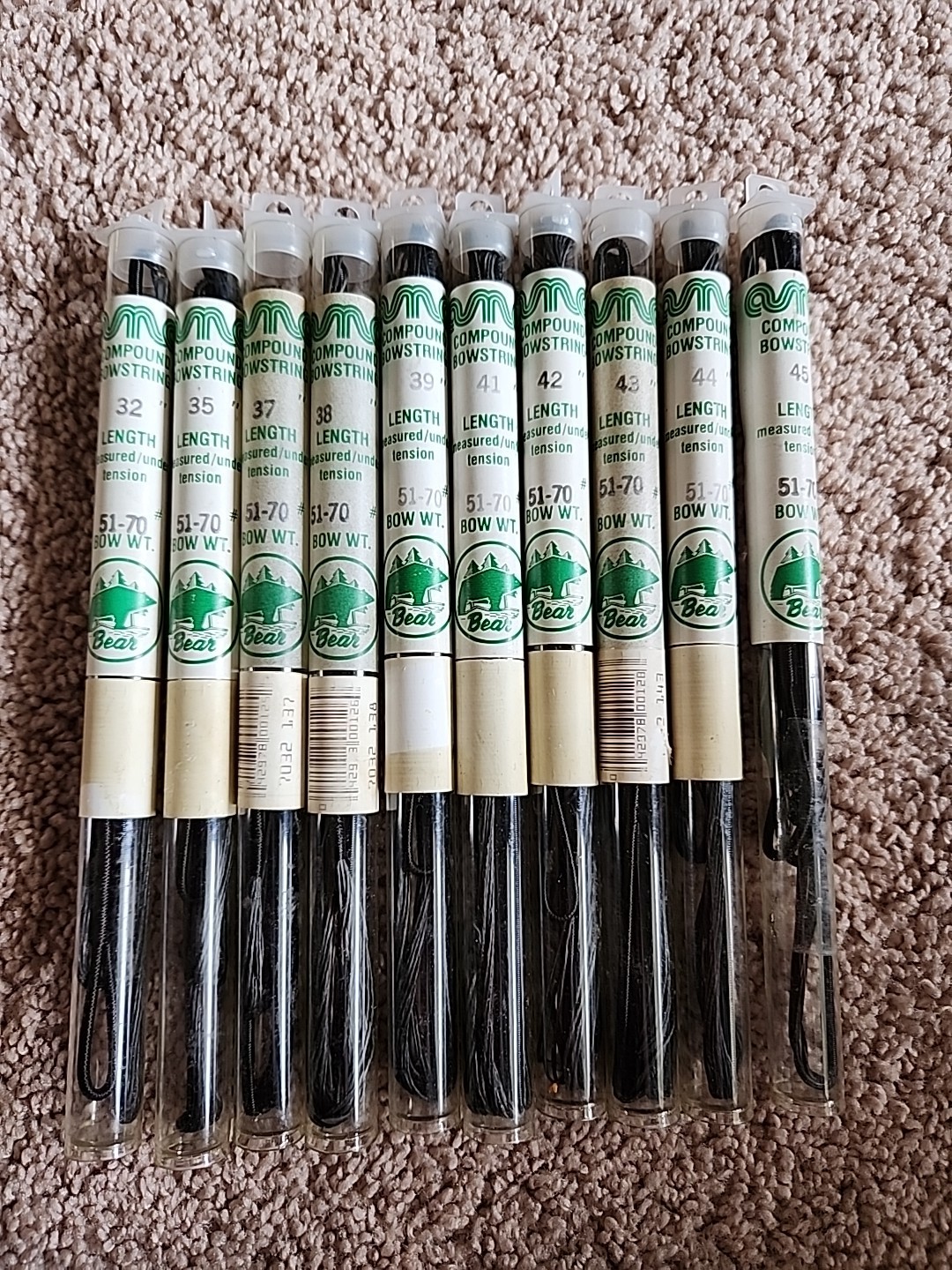 Lot of Vintage Bear Archery AMO Compound Bowstrings See Description For Lengths