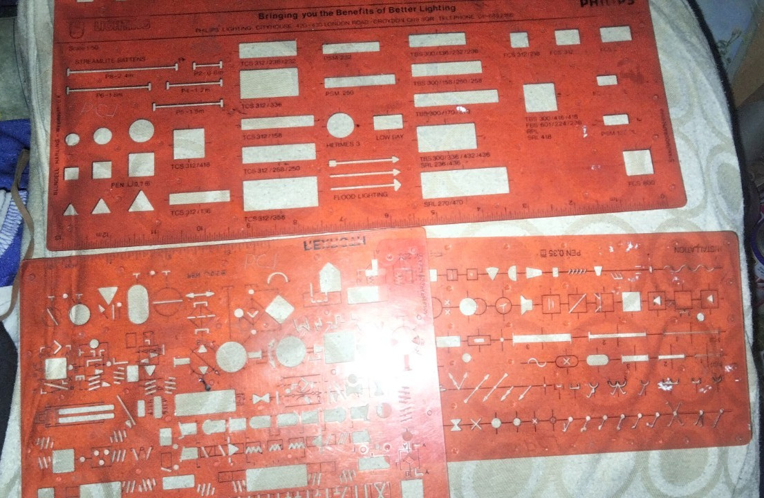 vintage molin rexroth philips electrical tech drawing templates