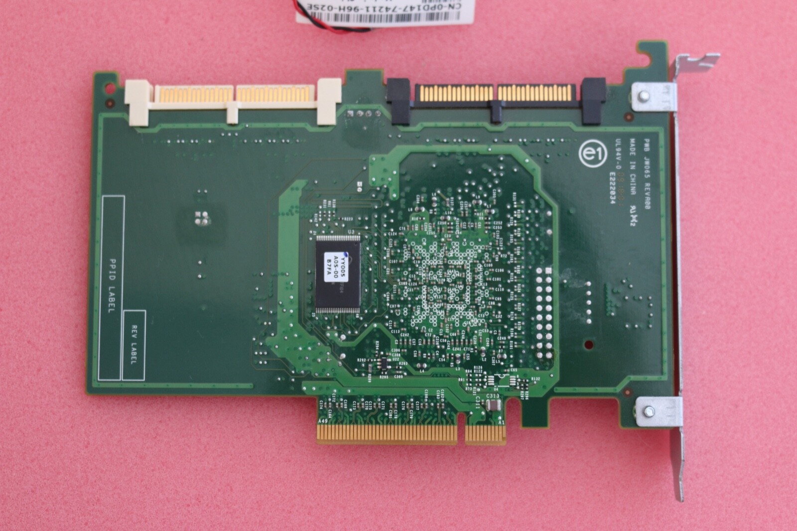 Dell PowerEdge Perc 6/IR SAS RAID Controller JW063 & cable PD147 UCS-61 (0845)