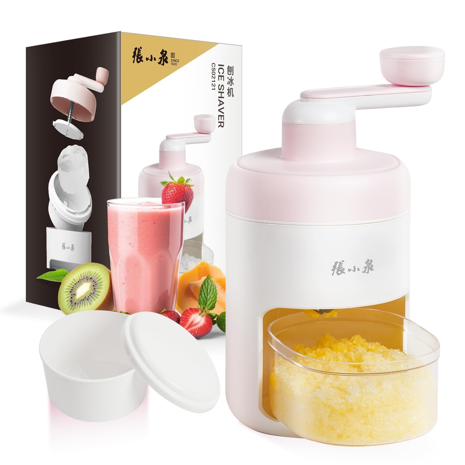 ZHANG XIAO QUAN Hand-cranked Shaver Ice and Snow Cone Machine, Manual Shaved ...