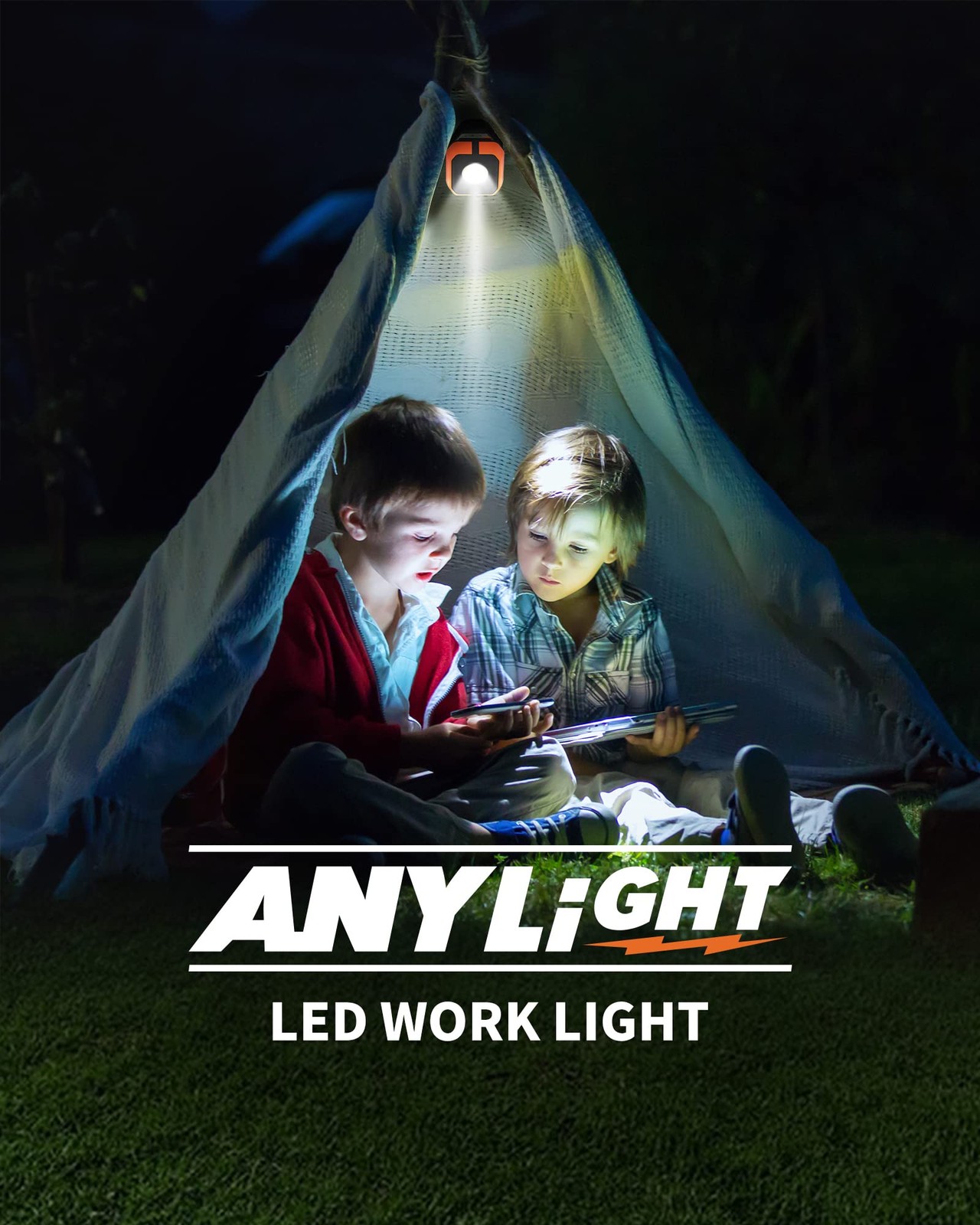 Rechargeable Work Light with 4 Modes, 1200LM Magnetic Work Light