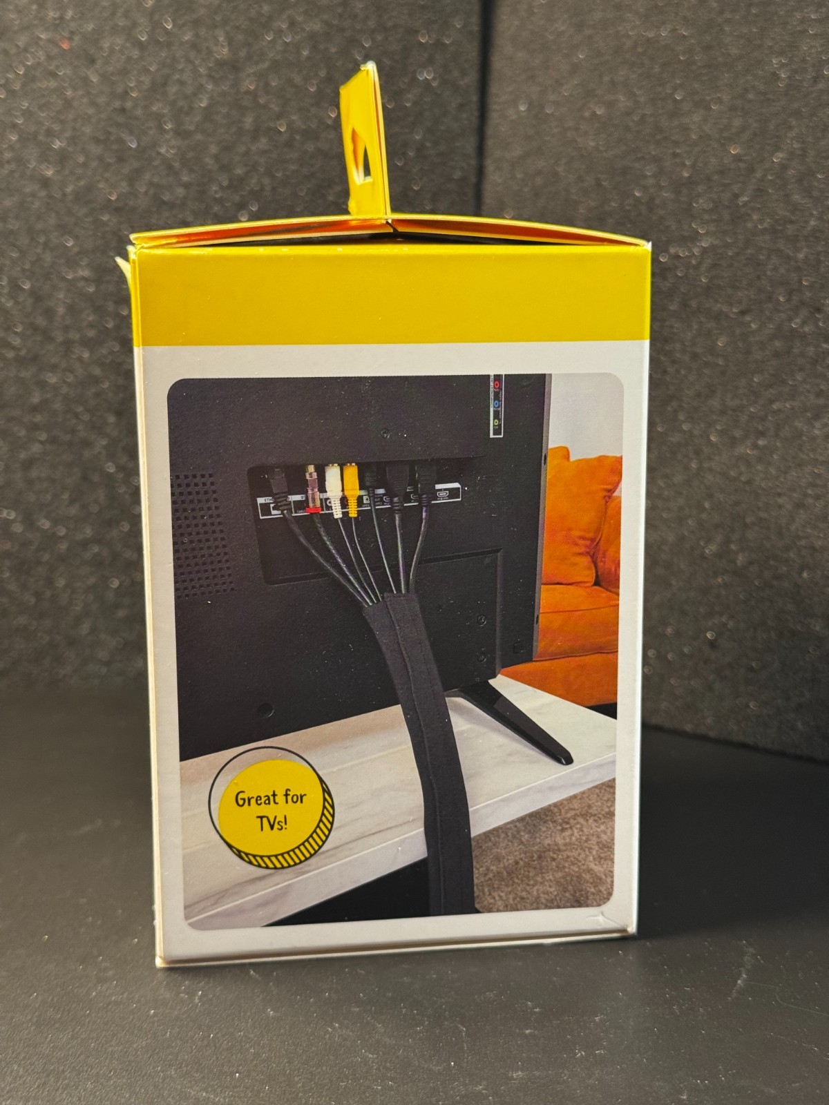 Wrap-It Cable Hook and Loop Sleeve - Black - 48" x 4.5" (Open-Box)