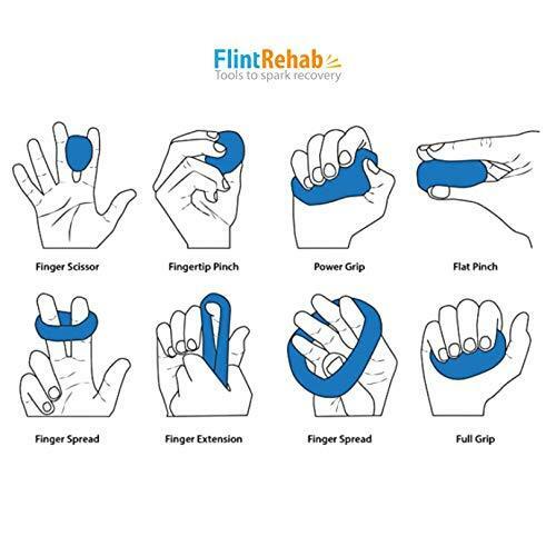 FlintRehab Premium Quality Therapy Putty (4 Pack, 3-oz Each) for Hand Exercise