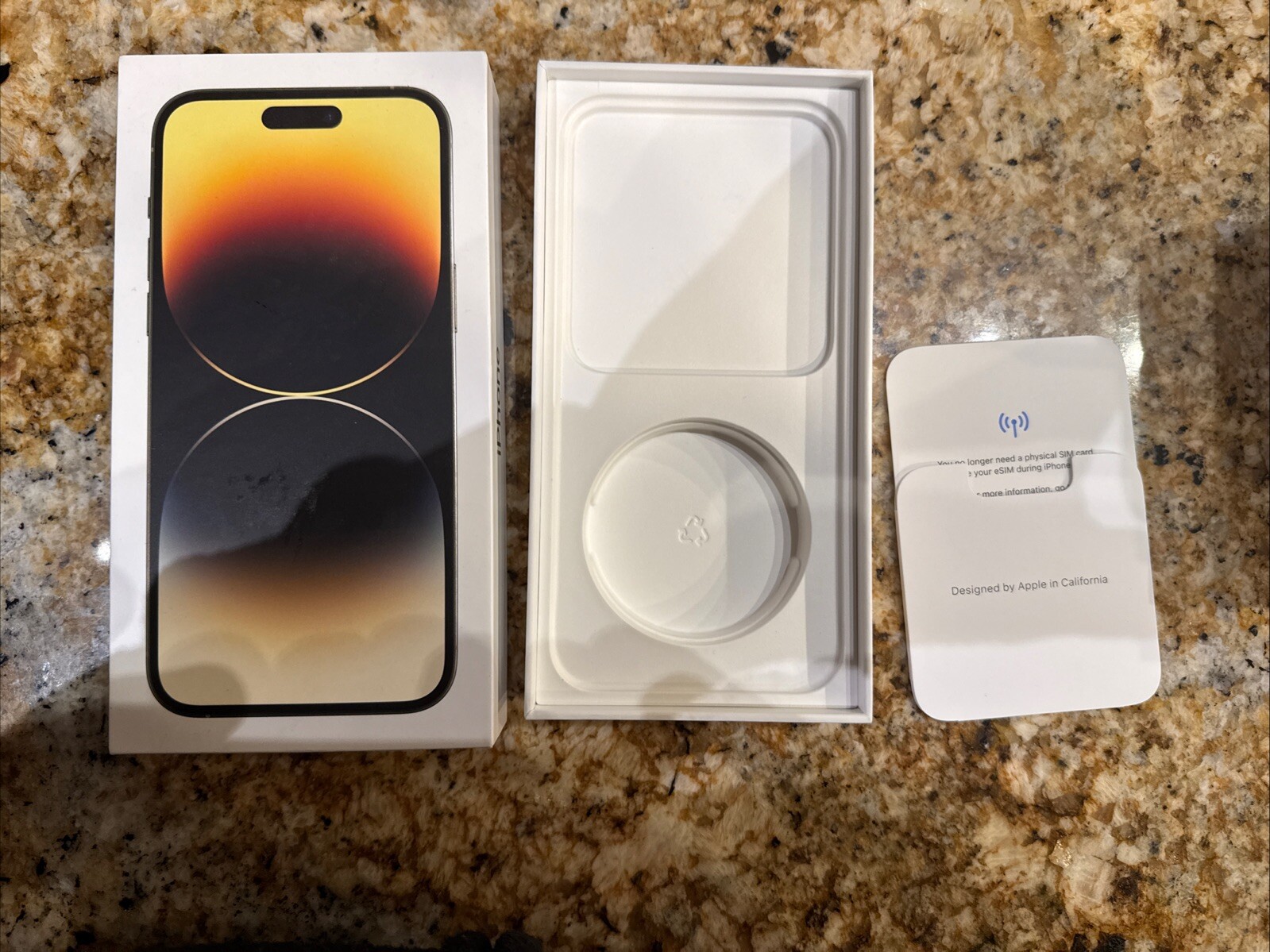 Original Box for Apple iPhone 14 PRO GOLD-Box Only