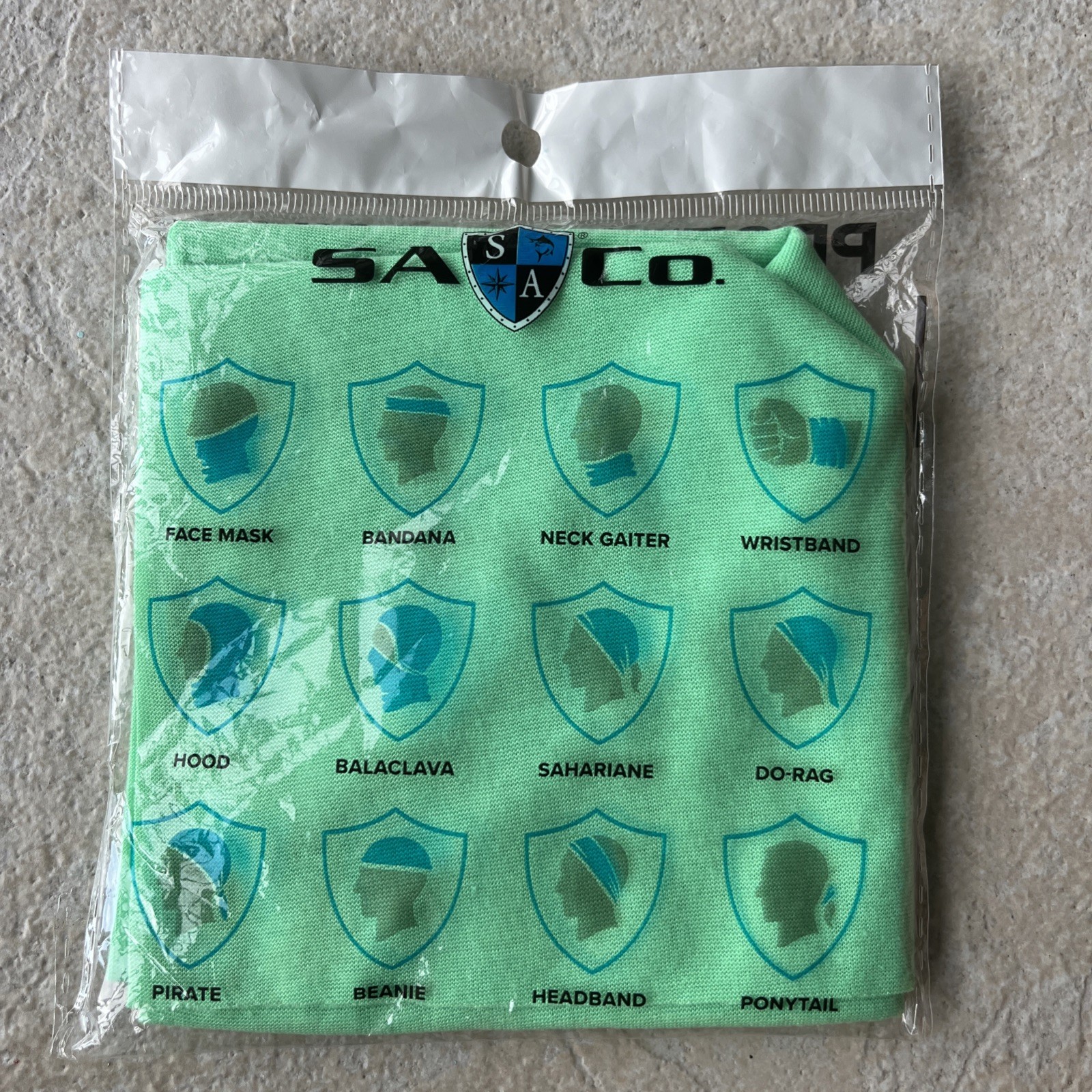NEW Soul of Adventure 12-In-1 UPF 30+ Neck Gaiter Face Mask Balaclava Hat GREEN