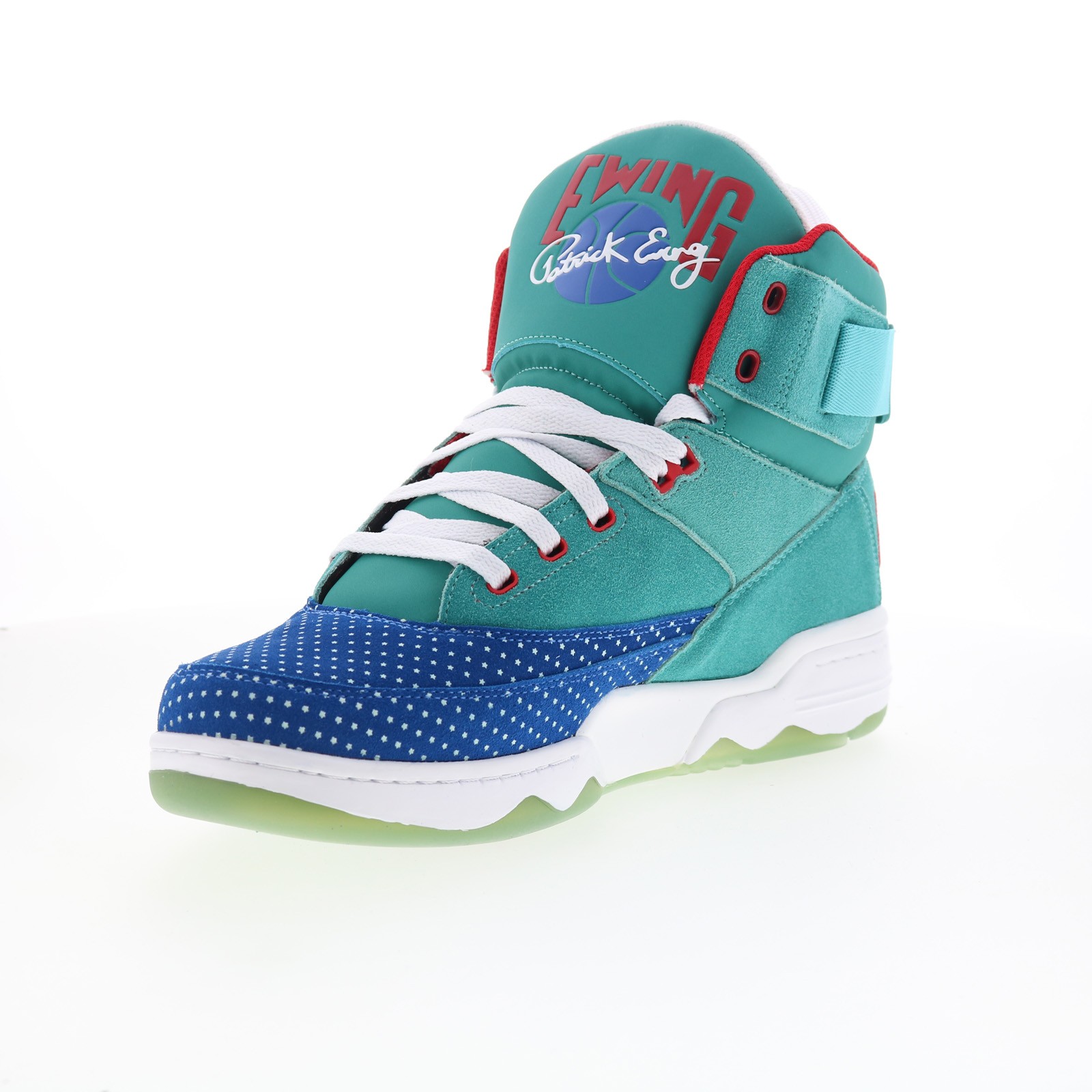 Ewing Athletics 33 HI All-Star Mens Blue Suede Lifestyle Sneakers Shoes
