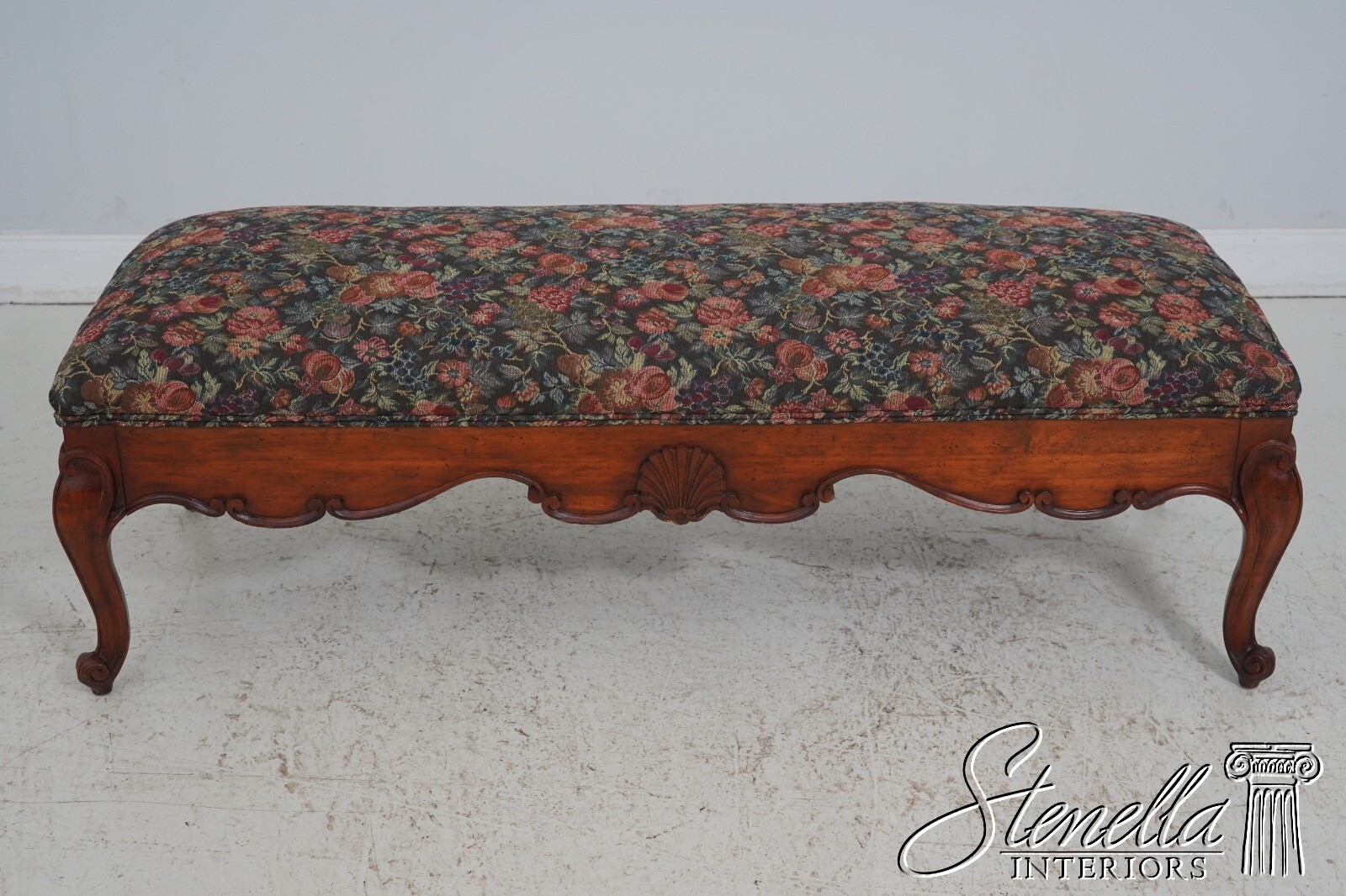 L64191EC: Tapestry Upholstery French Style Long Window Bench