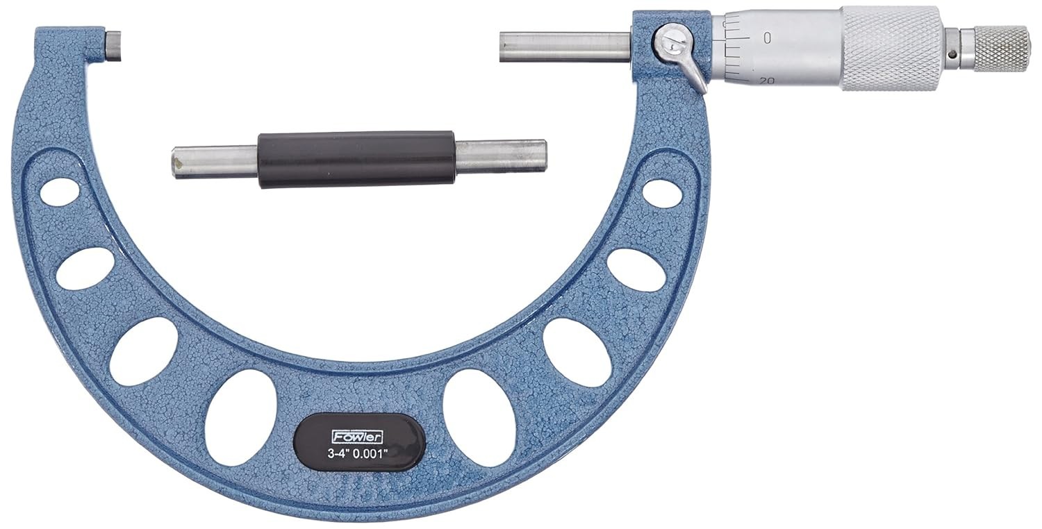 Fowler 52-253-004-1, Premium Outside Inch Micrometer With 3-4" Measuring