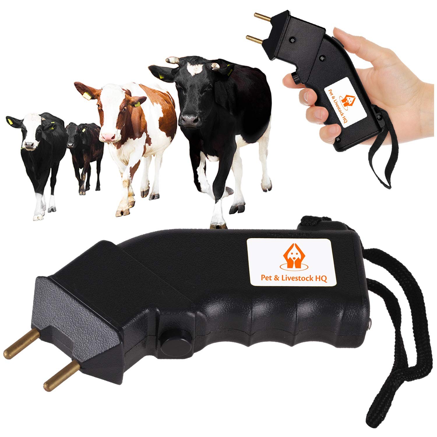 Cattle Prod Handheld - Electric Cattle Prod Livestock - Mini Hand Held Prodde...