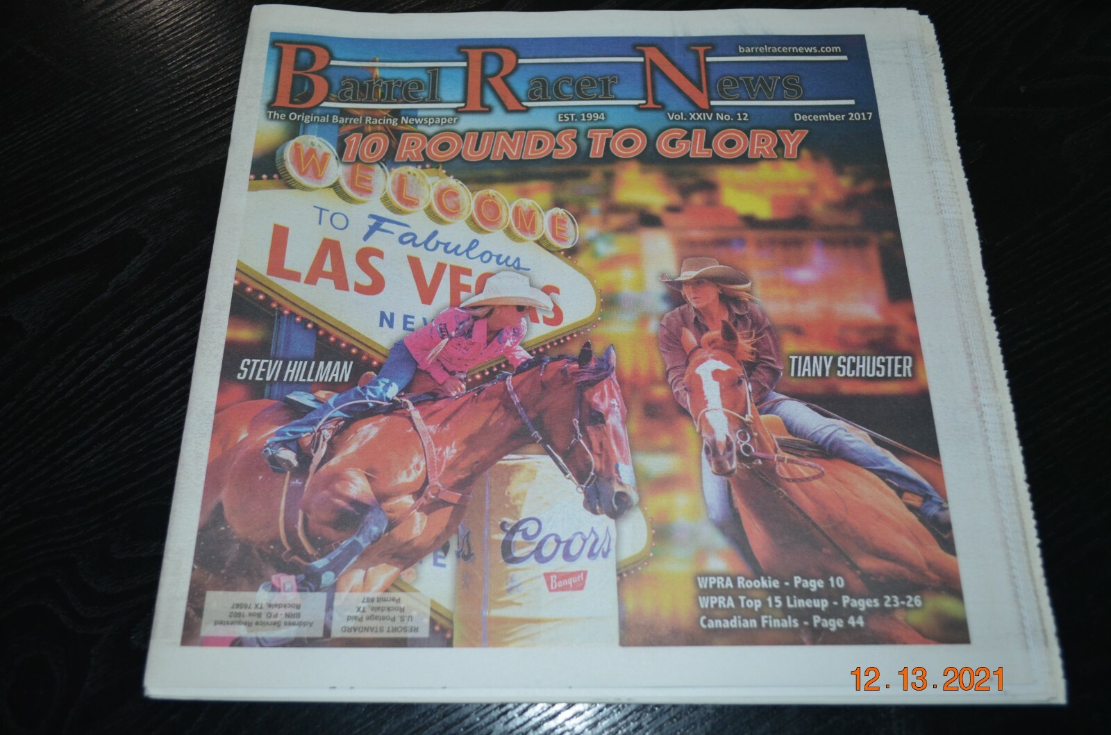 STEVI HILLMAN/TIANY SCHUSTER ON BARREL RACER NEWS - 12-2017