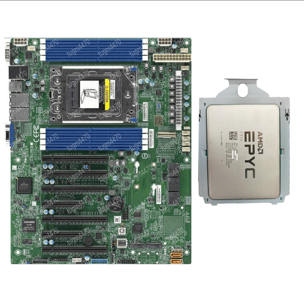 AMD EPY 7313+ Supermicro H12SSL-I 16 cores 32 threads 3.0GHZ combination