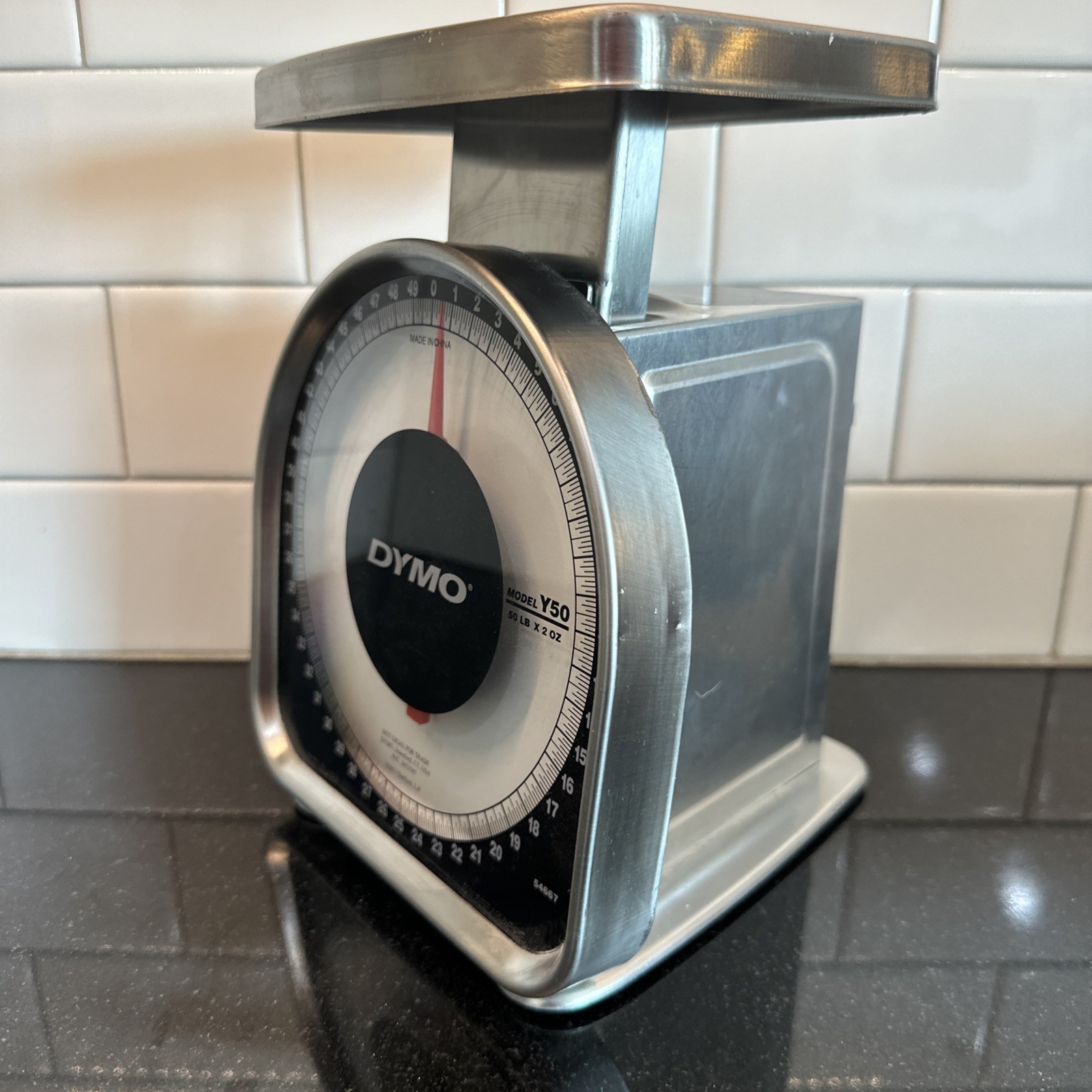Dymo Y50 Weight ScaleHeavy Duty Mechanical Postal Package Scale 50 LB Capacity