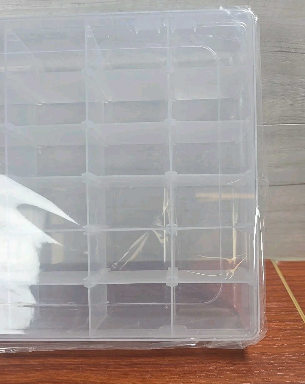 3 Pack Bead Storage Organizer Box with 36 Grids and Removable Dividers