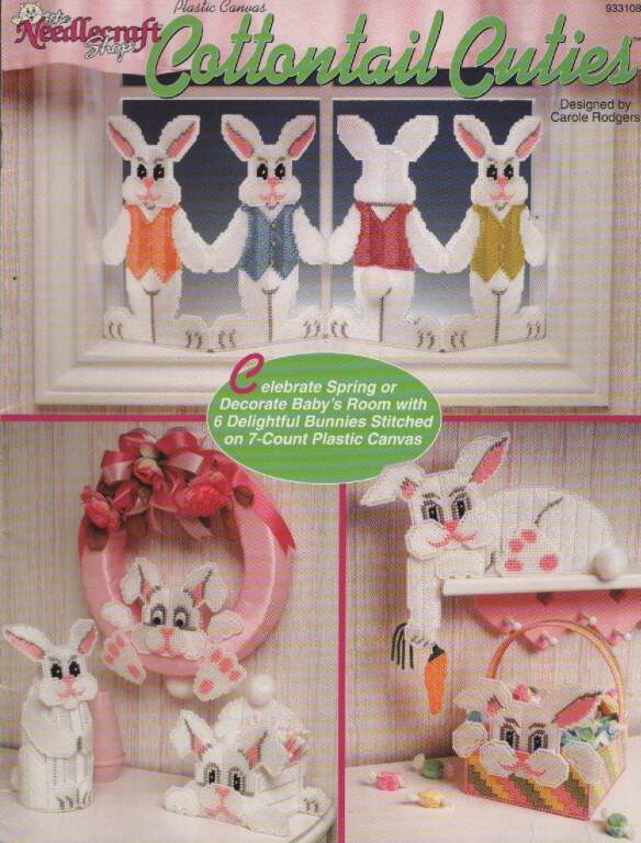 OOP!!! PLASTIC CANVAS COTTONTAIL CUTIES SUPER CUTE PROJECTS!!!