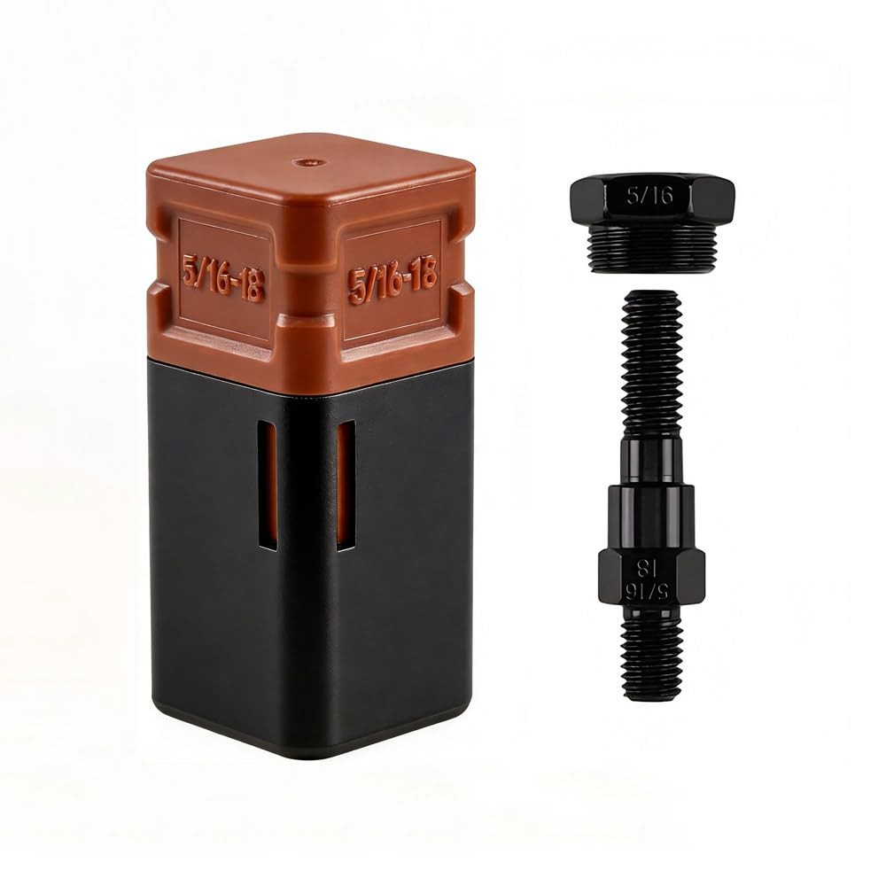 ZIOJOVK 5/16-18 Rivet Nut Tool Tip, Replacement Mandrel Red and Black
