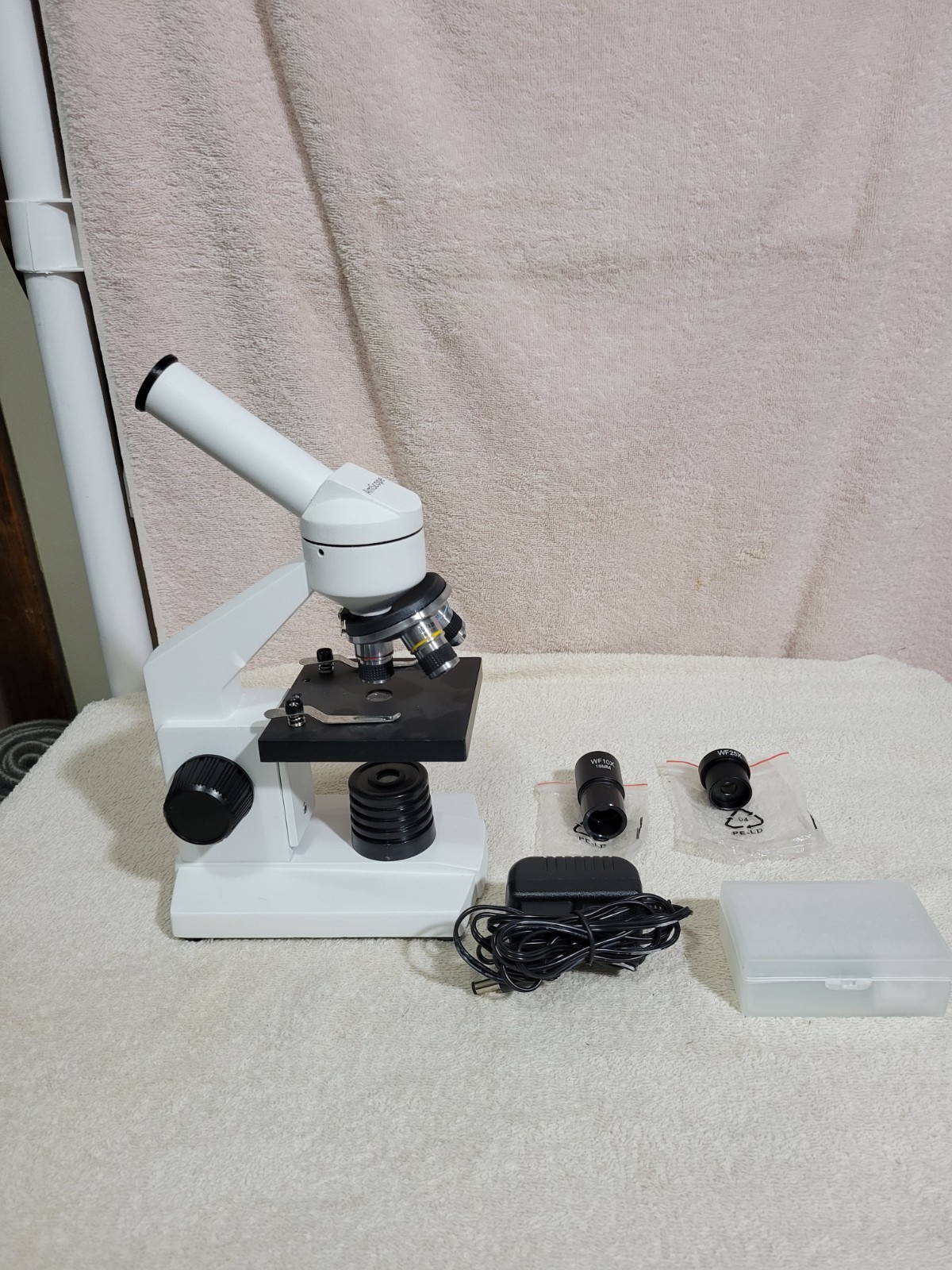 AMSCOPE M102C BIOLOGICAL SCIENCE STUDENT COMPOUND MICROSCOPE