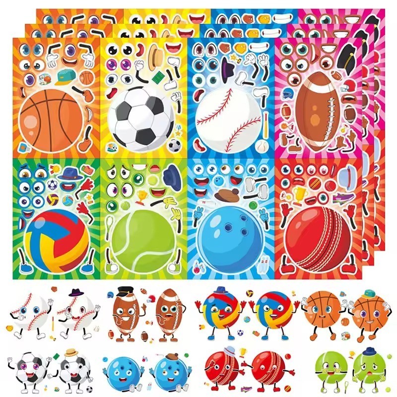 Basketball Stickers - Waterproof Vinyl Decals for Laptop, Water Bottle