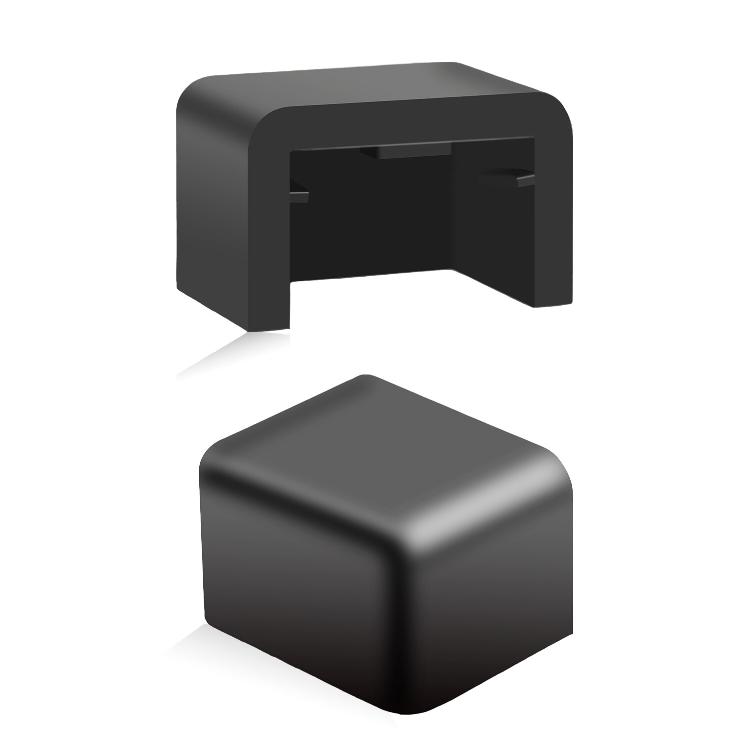Black Set of 2 Truck Bumper Hood Rest Bushings for Peterbilt 389 388 335 330